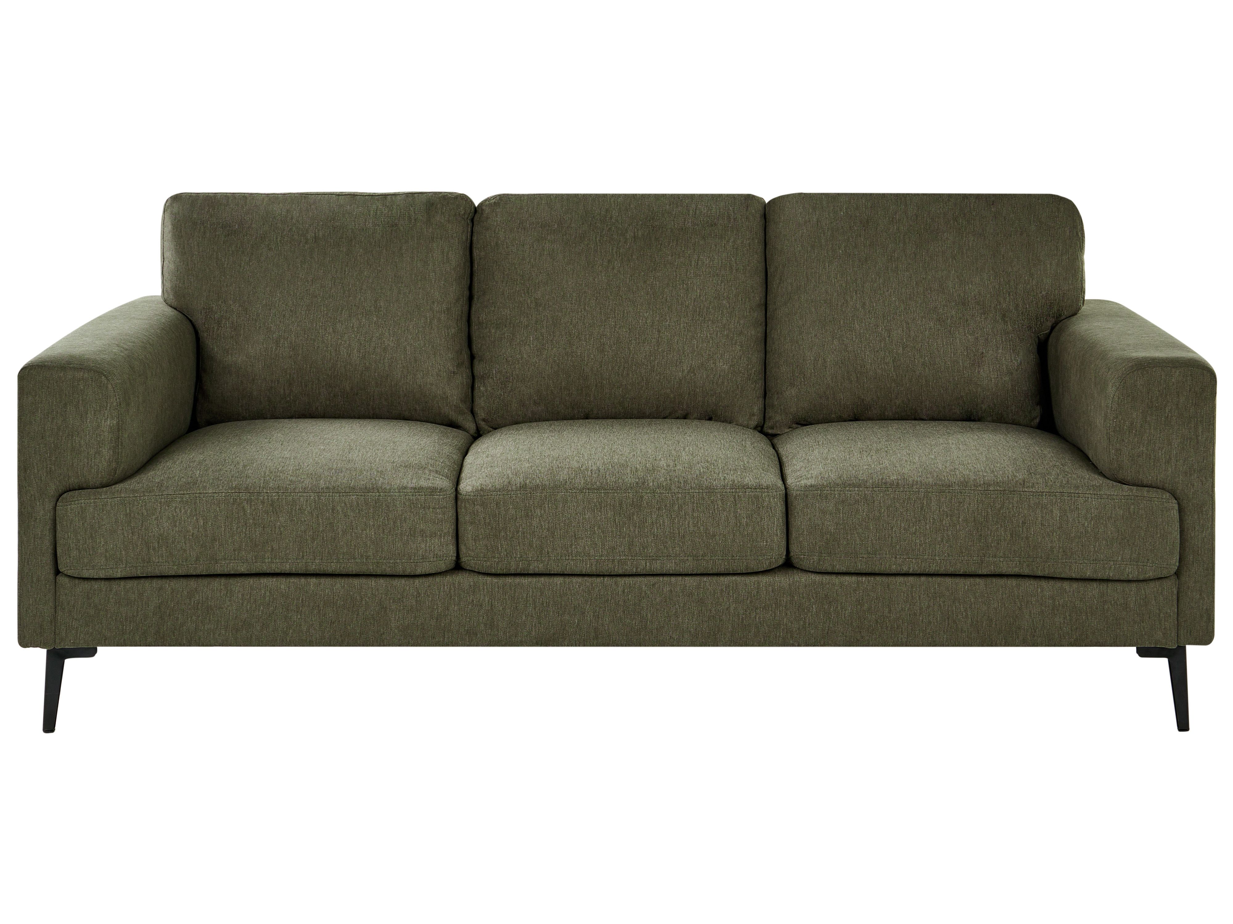Sofa 3 Seater LOUSTO Fabric Green