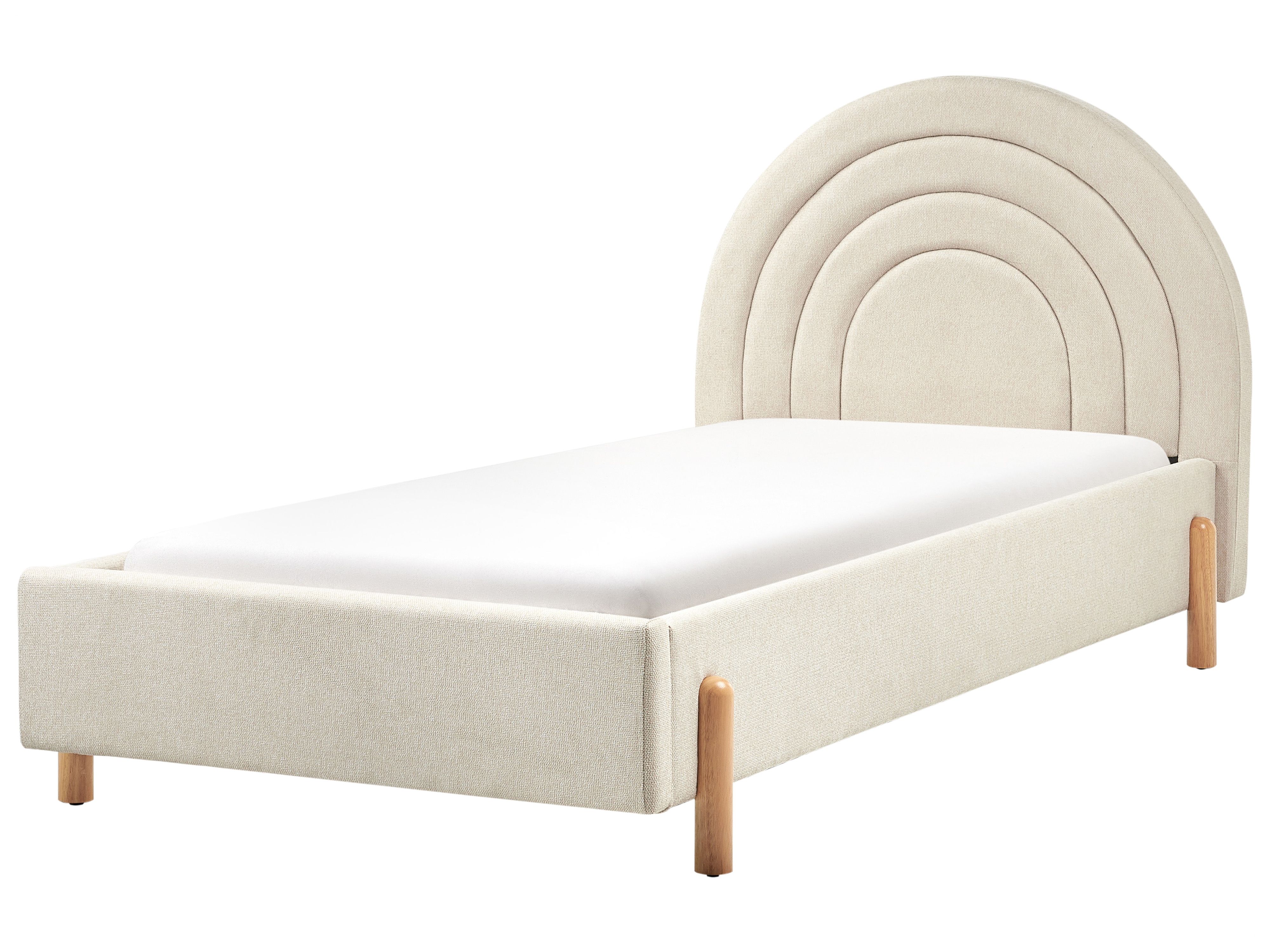 Kids Bed Fabric ANET 90 x 200 cm (EU Single) Beige
