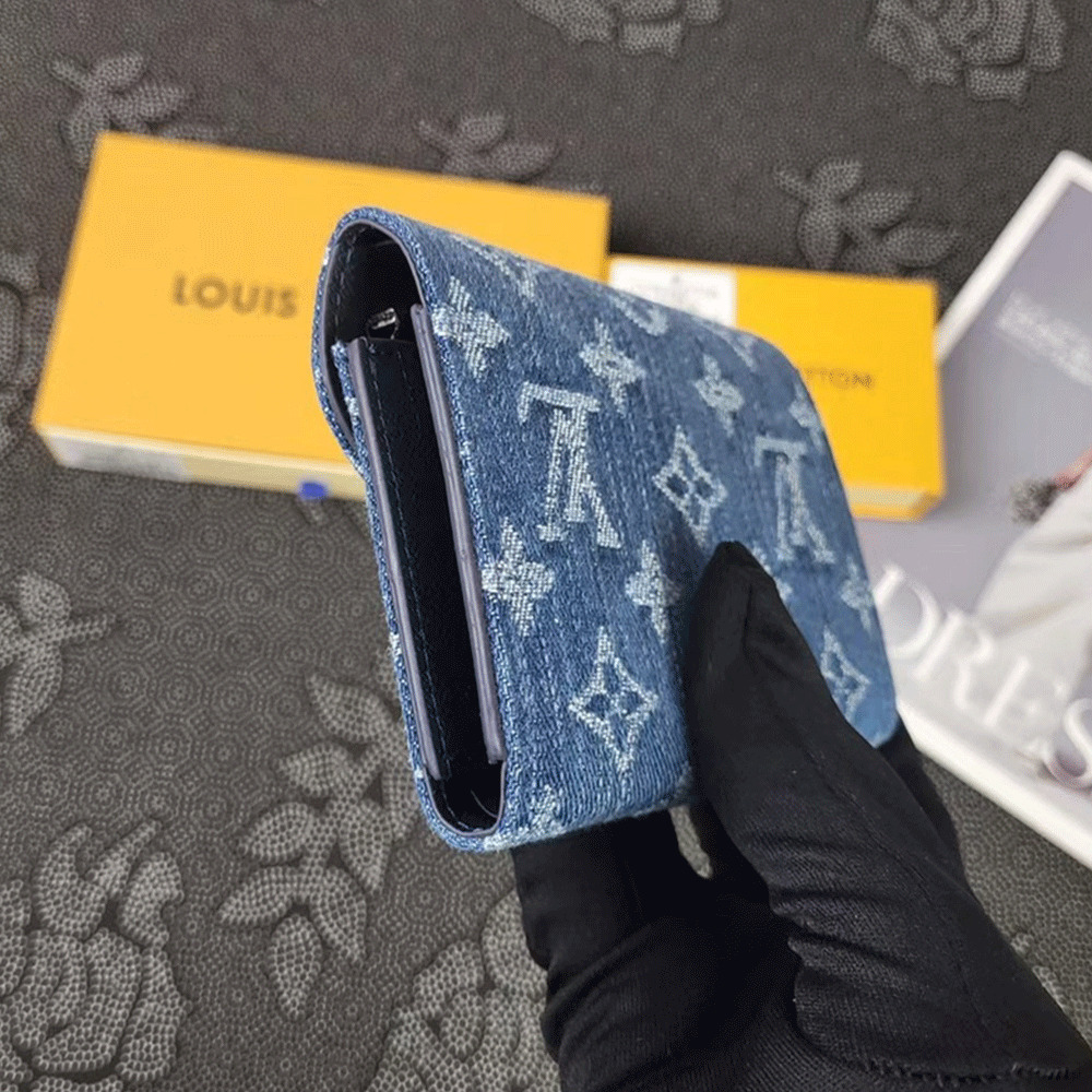 Louis Vuitton LV Monogram Jacquard Denim Money Clip1:1High-quality replica
