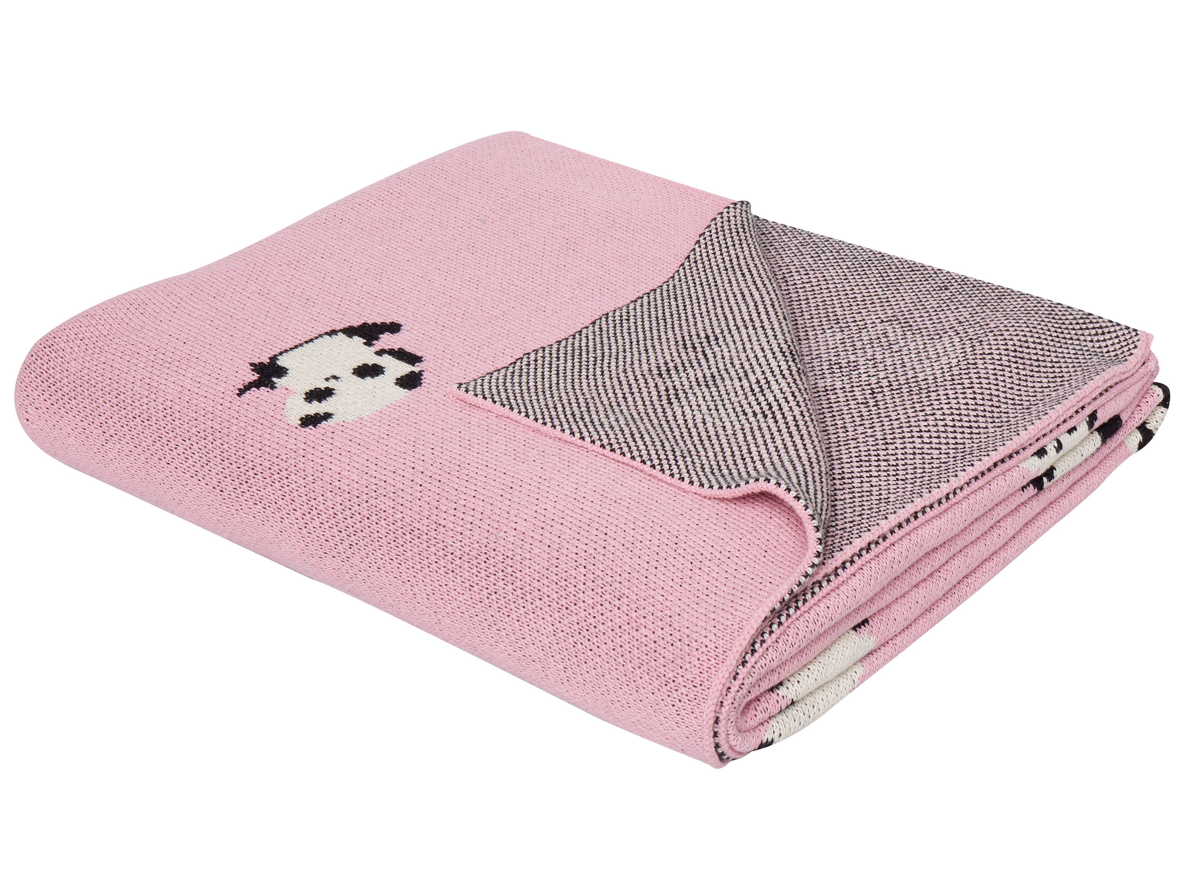 Blanket TALOKAN Cotton 130 x 170 cm Pink