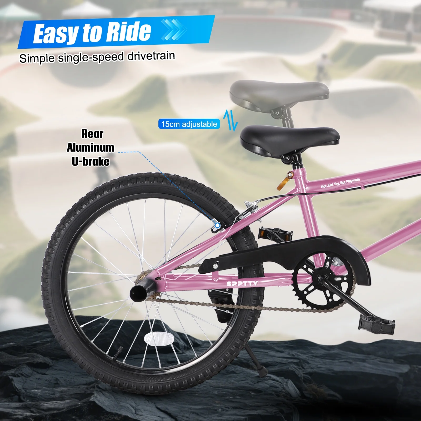 SPPTTY 20" Freestyle BMX Bike with 4 Pegs,Kids Bicycle for Teen Beginner, Age 7-14 Years,Multicolor - Image 29