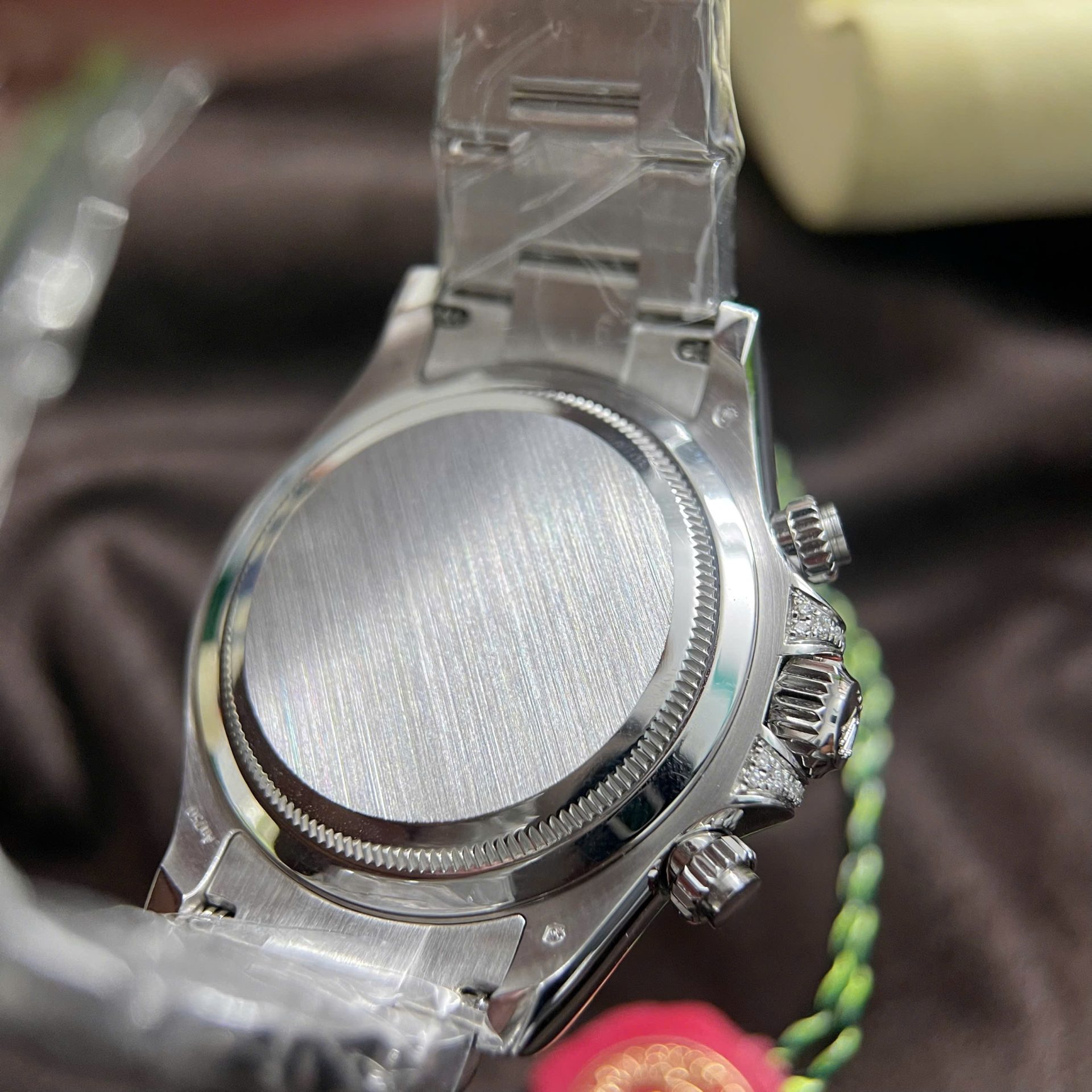 Rolex Daytona 126599TRU Replica Watch 18K Solid Gold + Natural Ruby + Natural Diamonds Custom 40mm - Elite Watch Atelier
