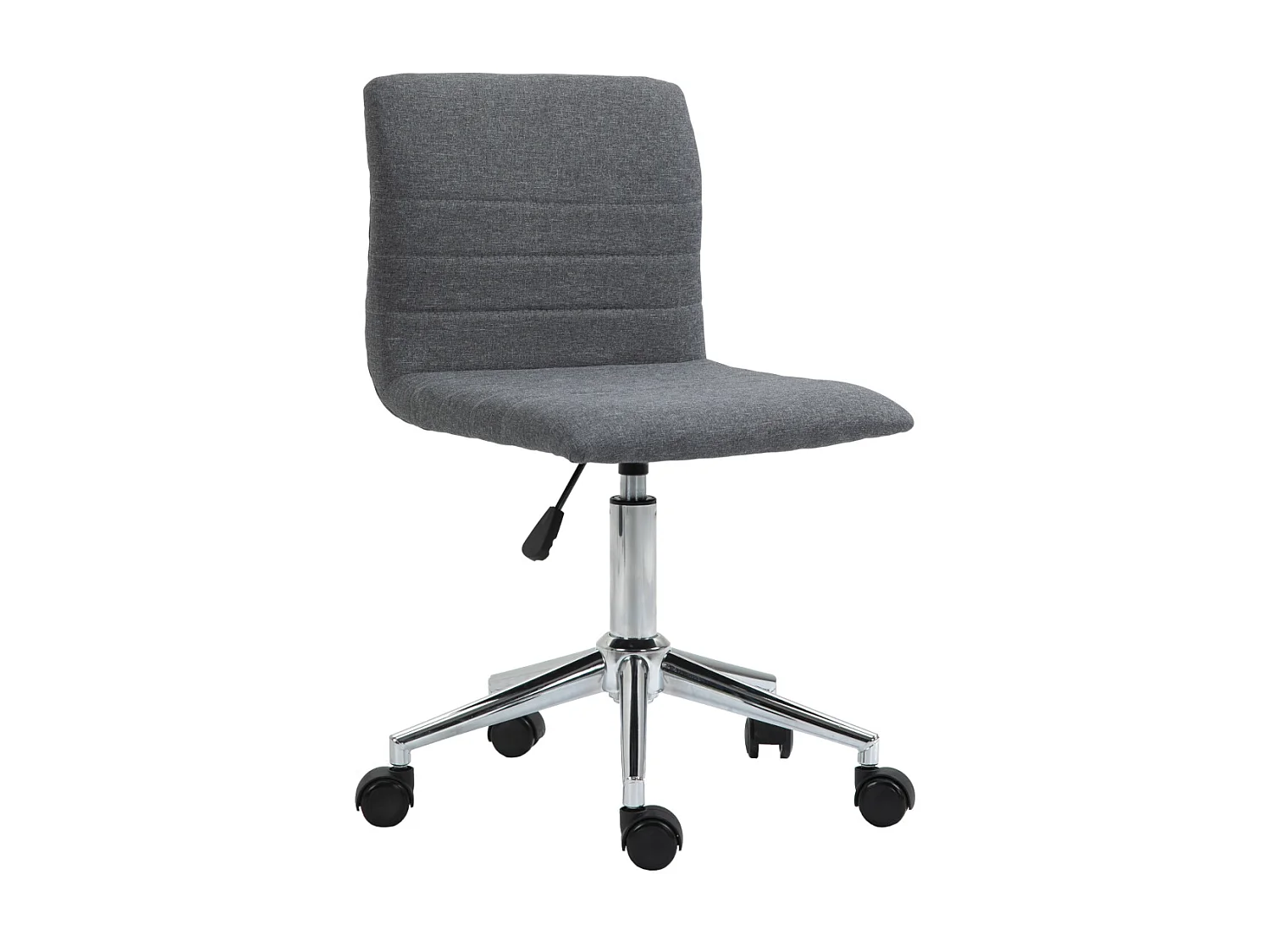 SVITA LINUS chaise de bureau chaise pivotante pour enfant chaise de bureau chambre d'enfant revêtement en tissu gris