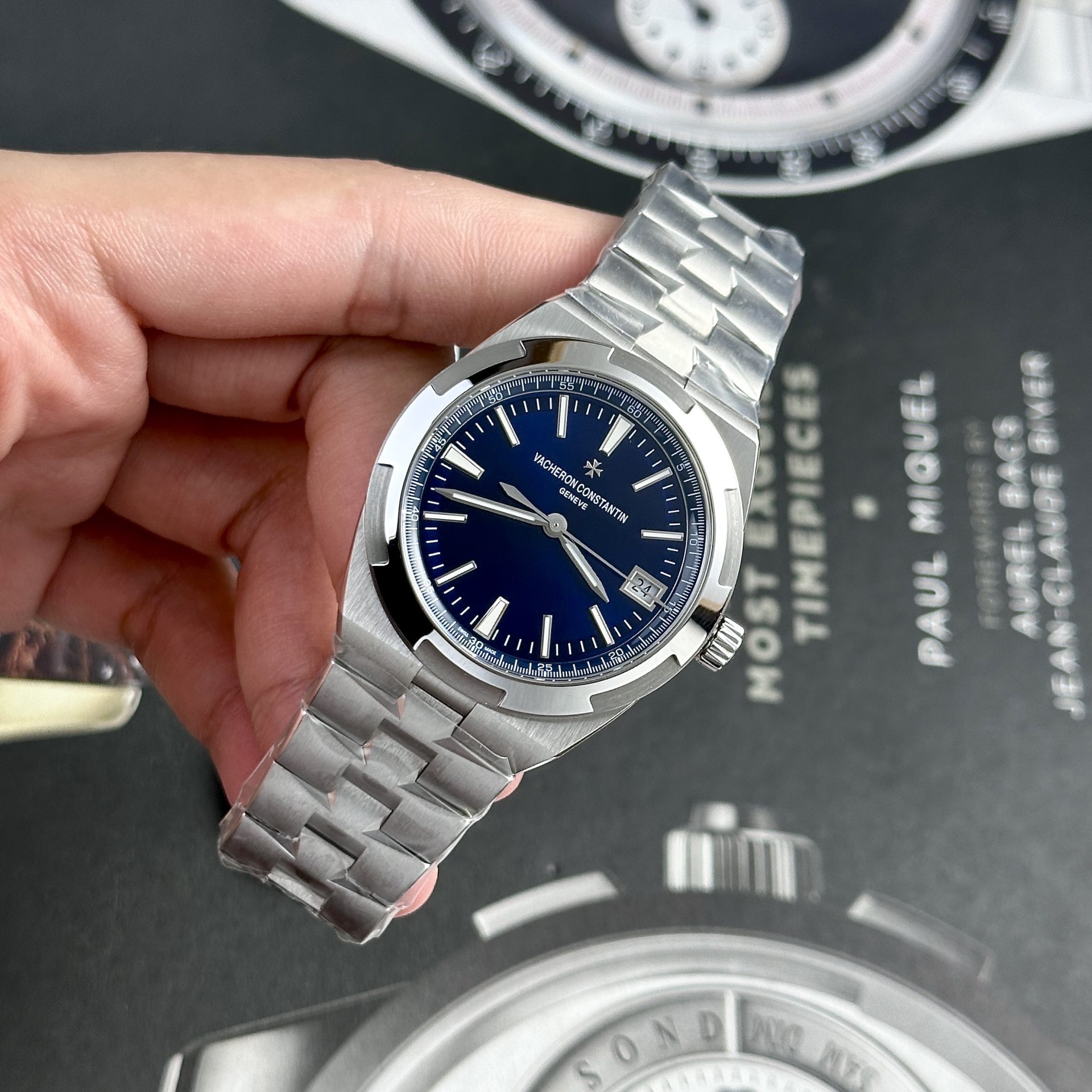 Vacheron Constantin Best Replica Watch Overseas 4500V Blue Dial PPF 41mm - Top club