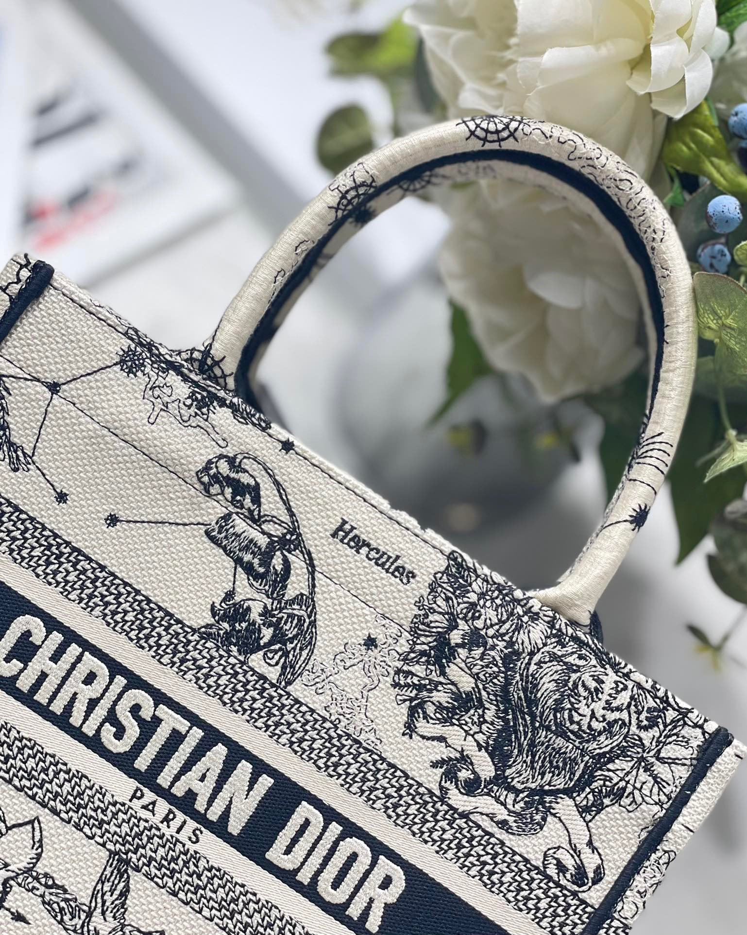 Christian Dior Small Dior Book Tote White, For Women, Women’s Handbags 26.5cm/10.5in CD M1265ZRHZ_M9411:1High-quality replica