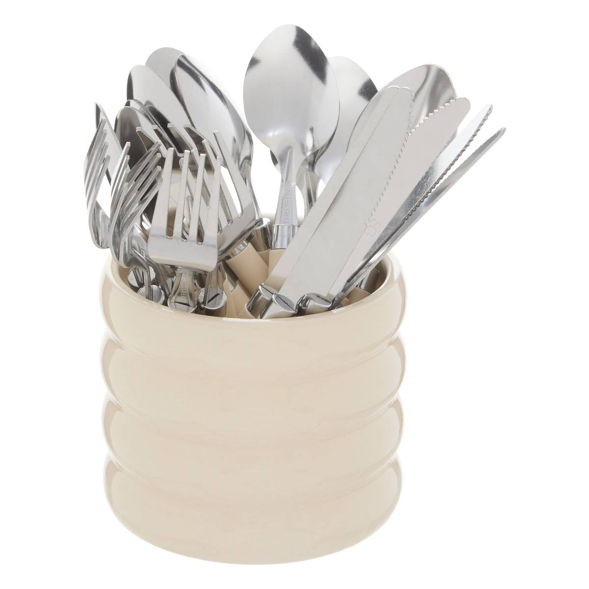 Cutlery Set "Elsa" Dolomite, Cream