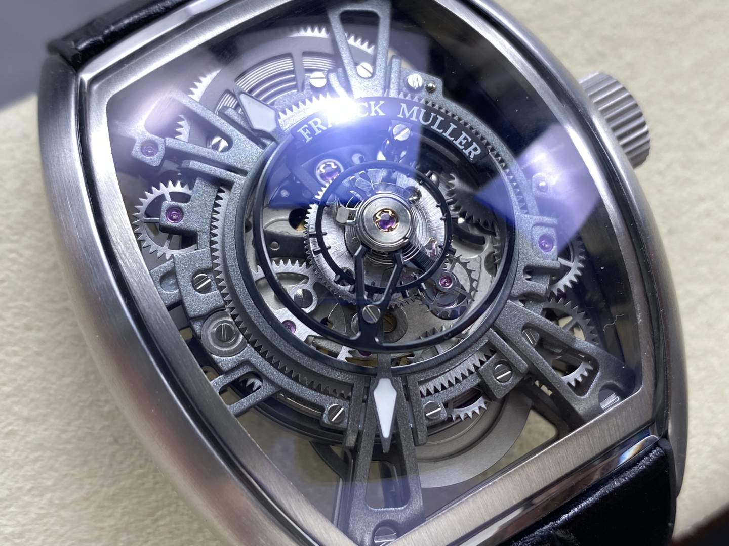 Franck Muller Curvex CX Grand Central Tourbillon Skeleton Luxury Replica Watches Men s 36x53mm - Top club