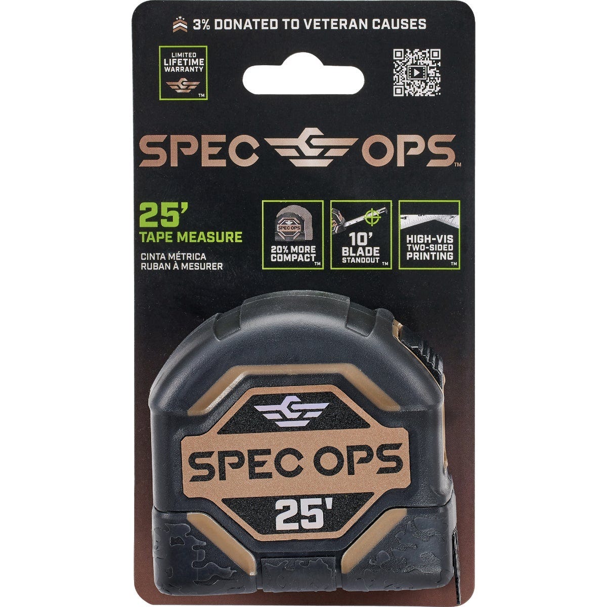 Spec Ops 25 Ft. Tape Measure