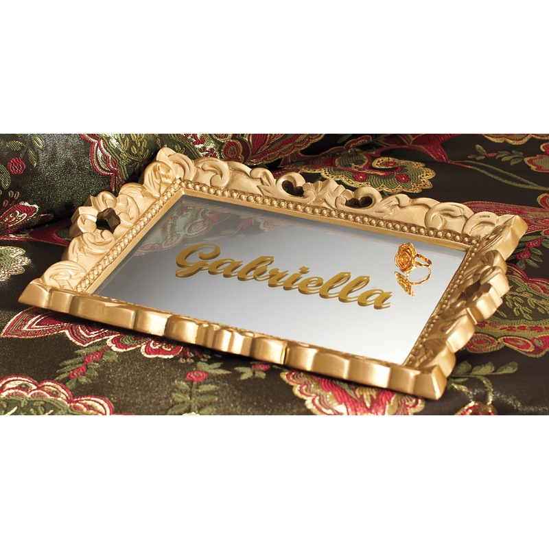 Carved Mirror Tray - MIDNIGHT VELVET CATALOG