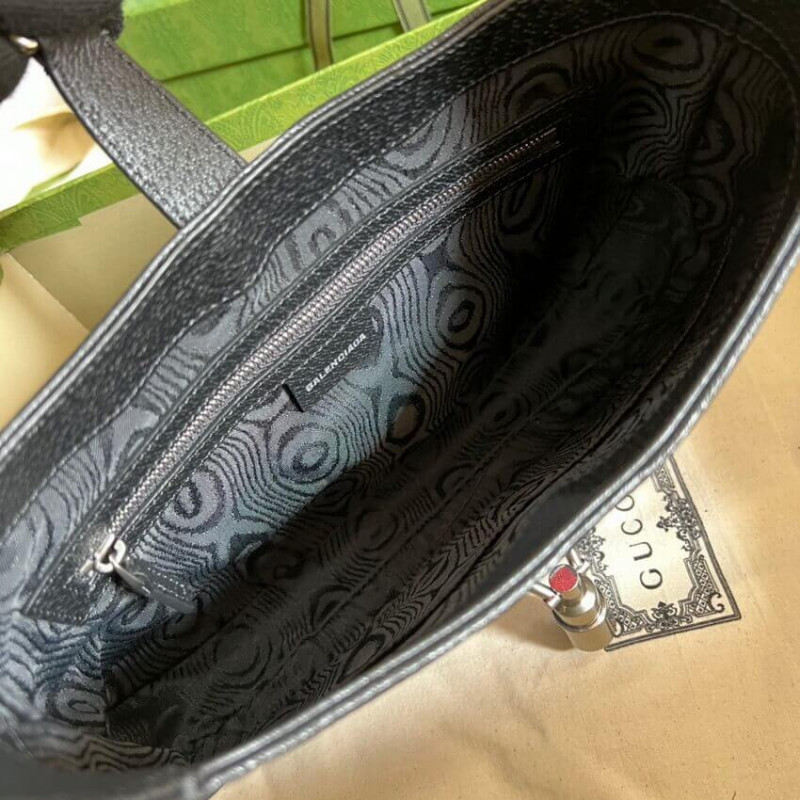 Replica Gucci X Balenciaga Jackie 1961 Small Hobo Bag 680118 Black1:1High-quality replica