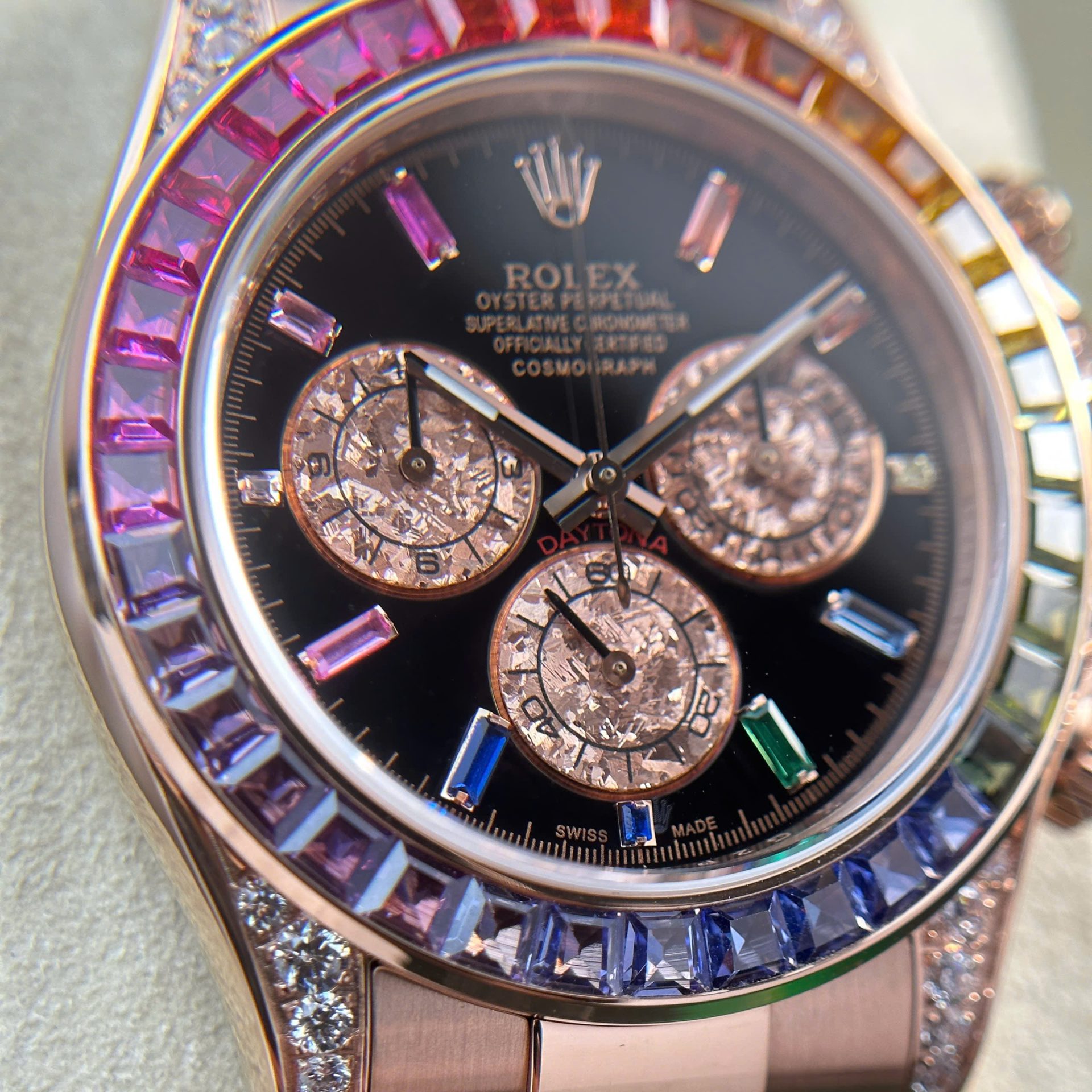 Rolex Cosmograph Daytona Rainbow 116595 Best Replica Watch BT Factory 40mm - Top club