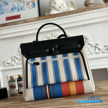 Hermès Herbag Zip 31 Bag | 31x25x10 cm | Luxury Canvas & Leather Shoulder Bag for Women | Spacious Everyday Hermès Tote1:1High-quality replica