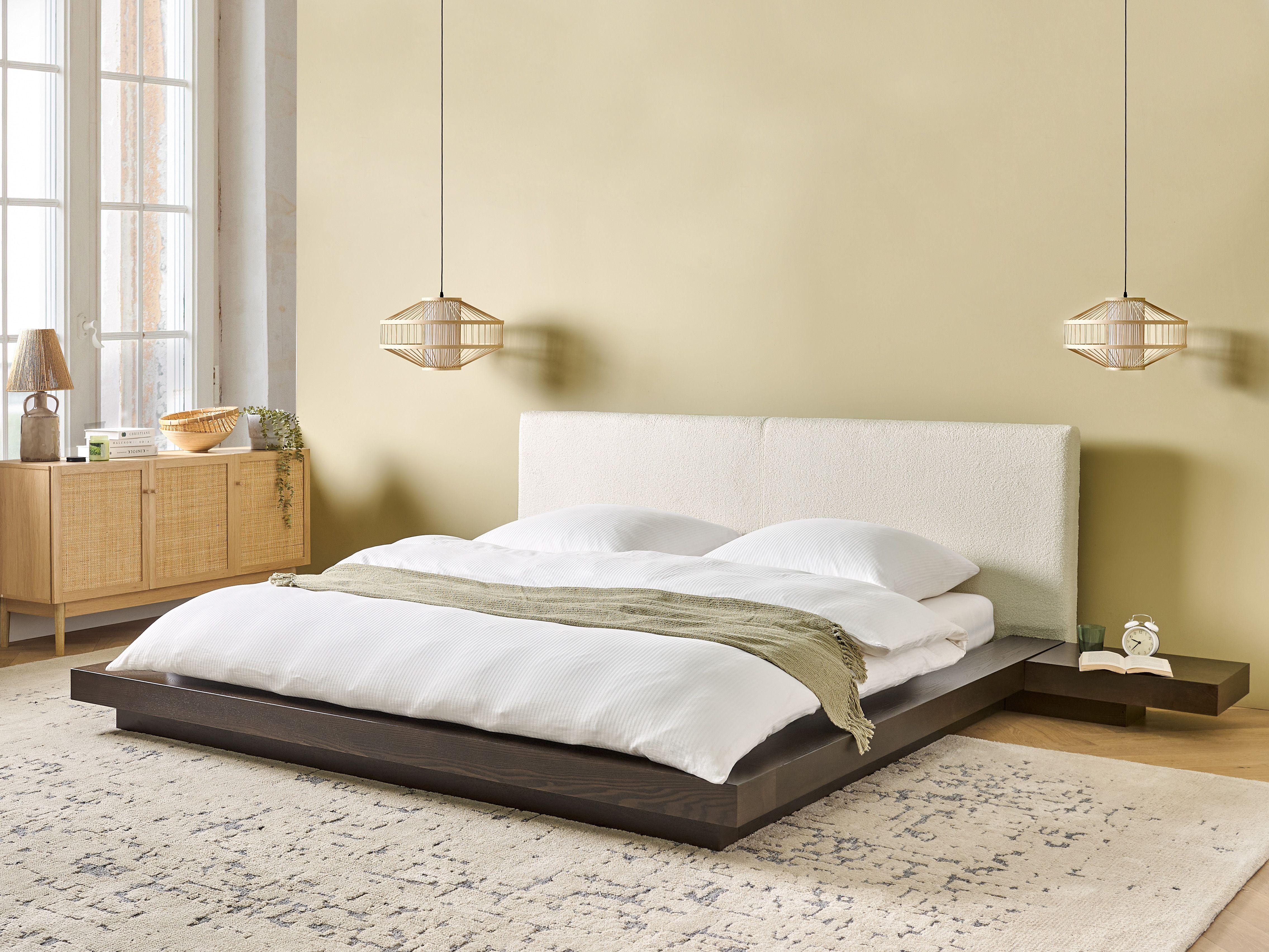 Waterbed Boucle ZEN 180 x 200 cm (EU Super King) Dark Ash Wood
