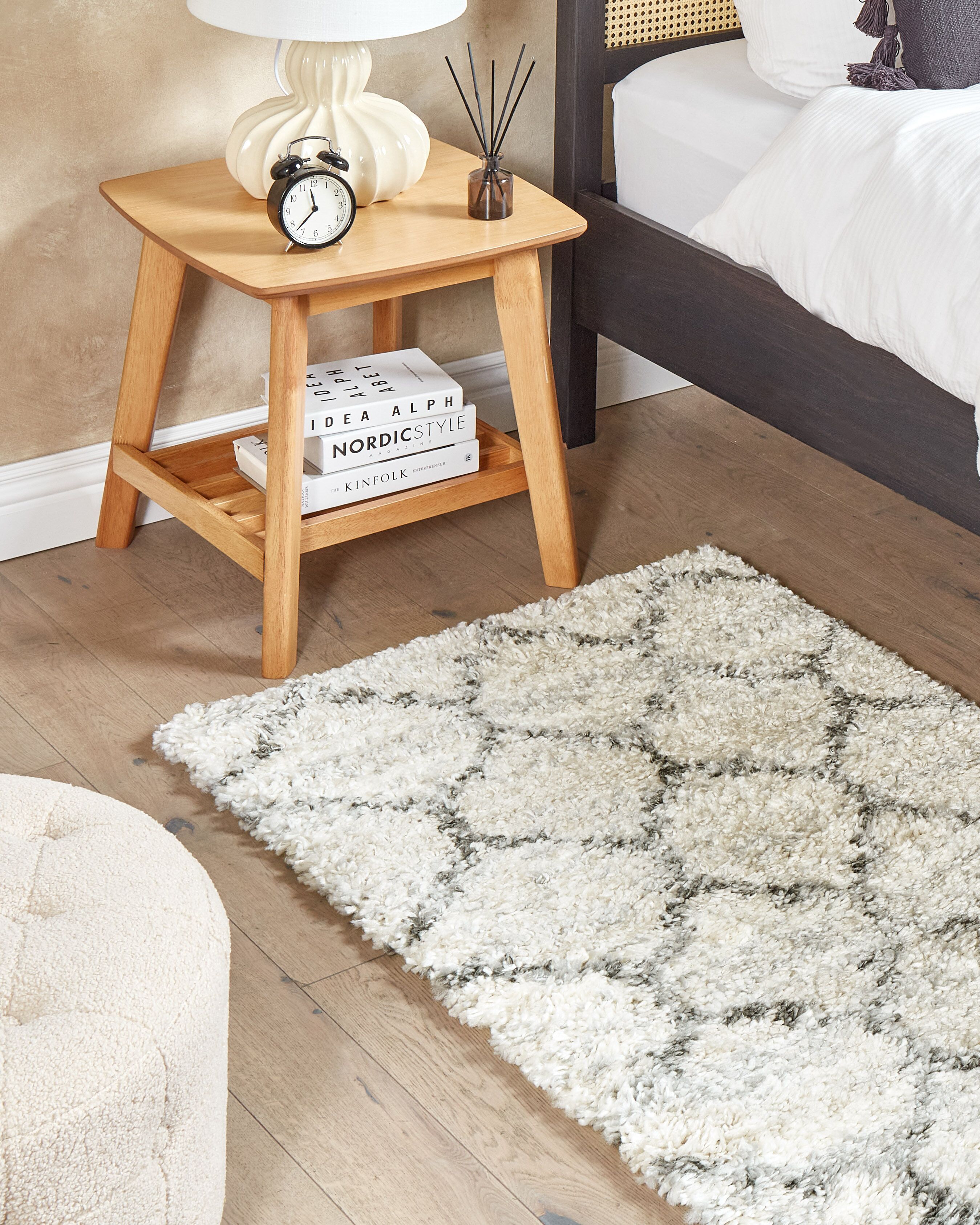 Shaggy Rug YEREVAN Light Beige 80 x 150 cm