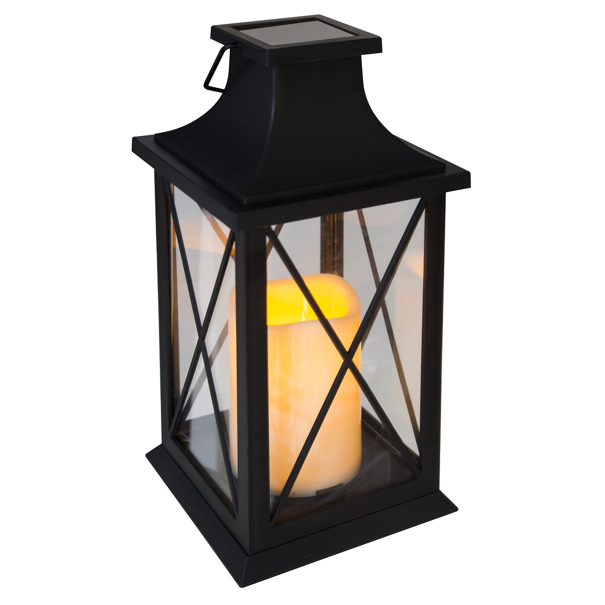 Solar lantern Black, H.28 cm
