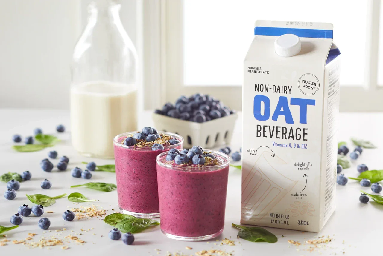 Non Dairy Oat Beverage Naturally Sweet Creamy Vegan Milk Alternative