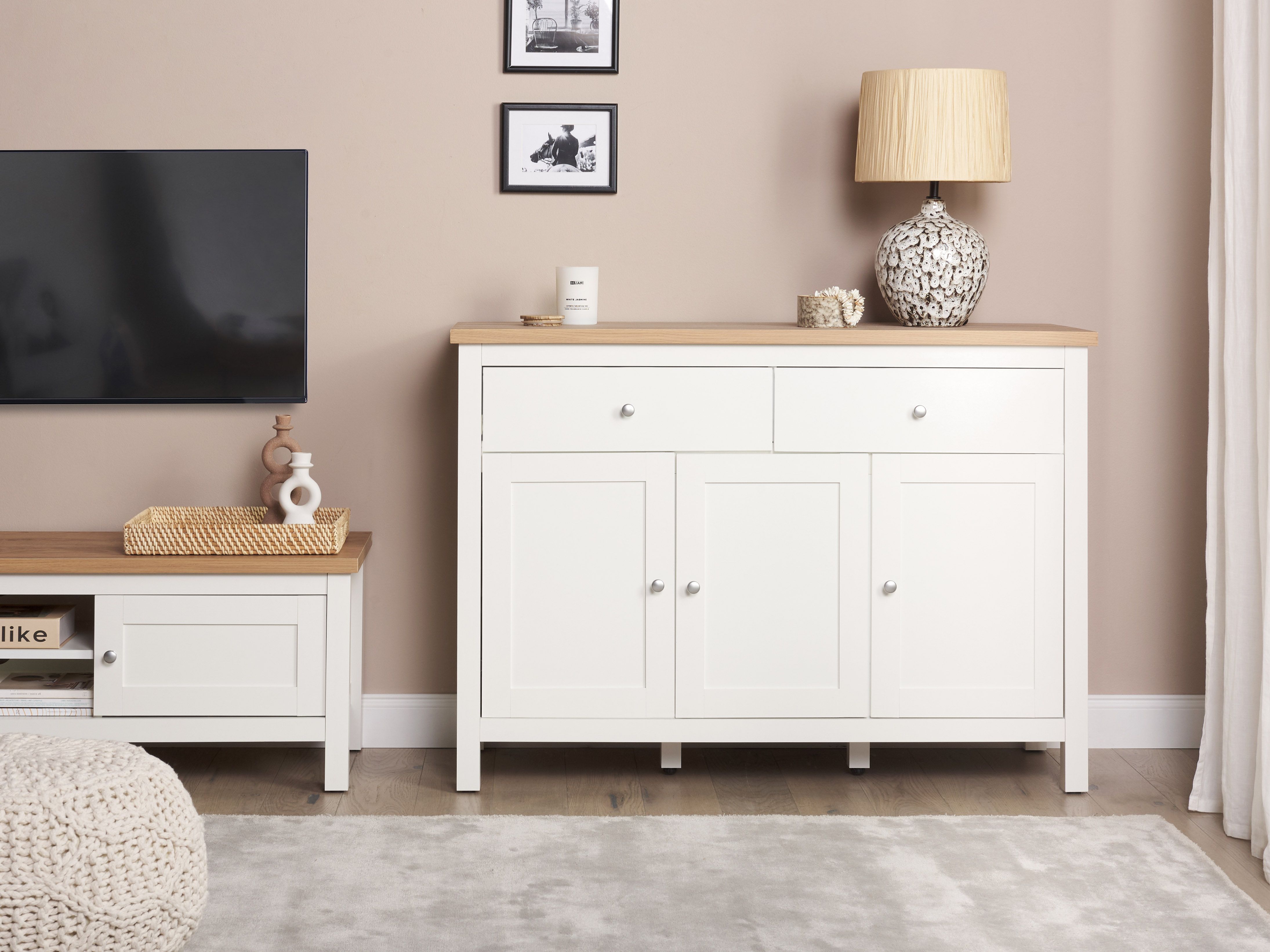 3 Door Sideboard ATOCA Off-White