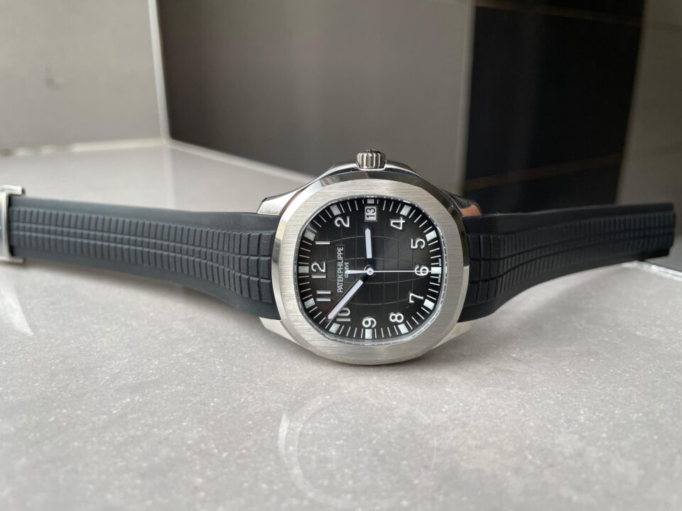 Replica PATEK PHILIPPE Aquanaut 5167 SS 3KF Best Edition Gray Dial on Black Rubber Strap A324 Super Clone V2 - Top club