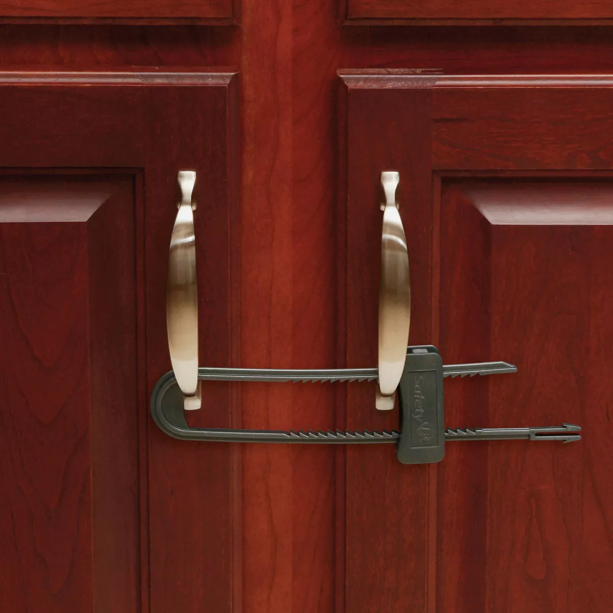 Safety 1st Black Double Door Cabinet Slide Lock (2-Pack)