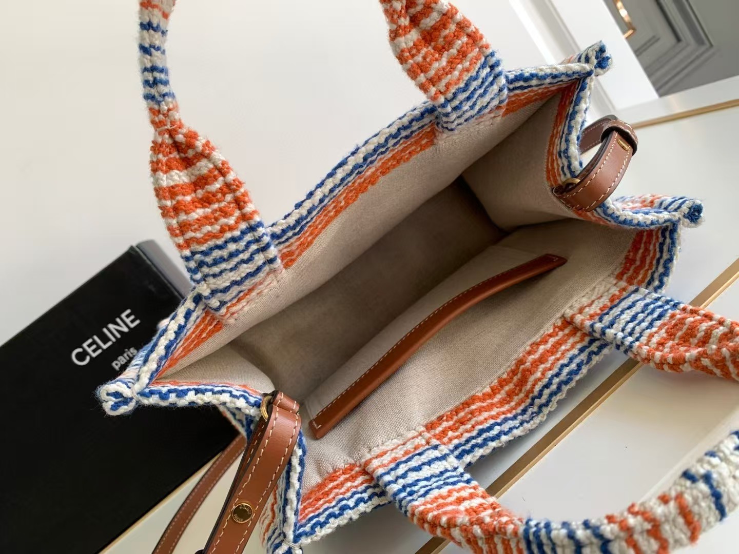 CELINE 23s CABAS THAIS Small HandBag1:1High-quality replica