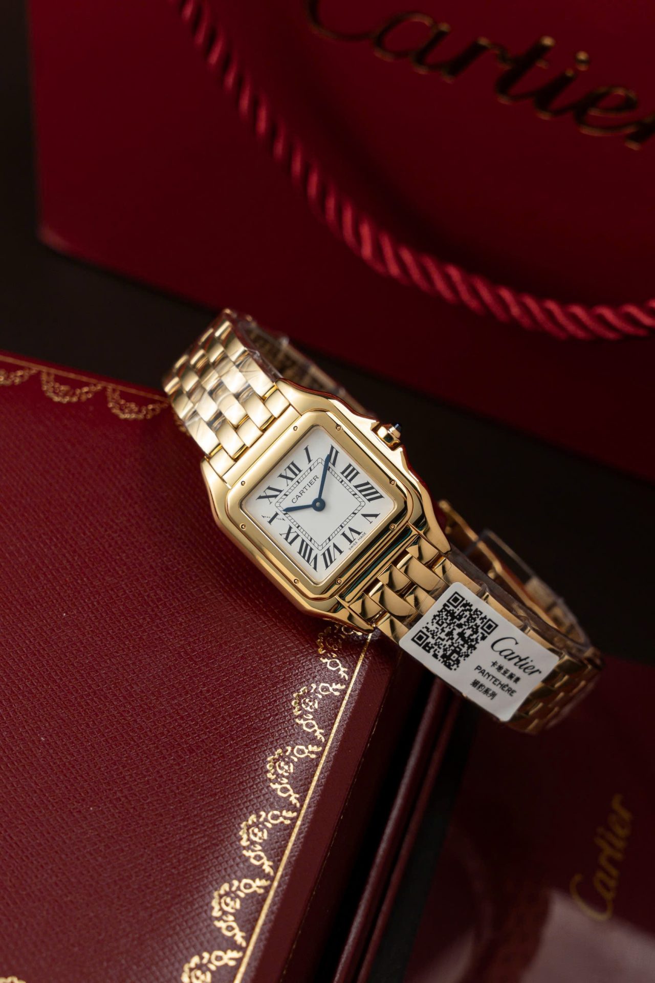 Cartier Panthere WGPN0009 Fake Watch White Dial Metal Wire 27x37mm - Elite Watch Atelier