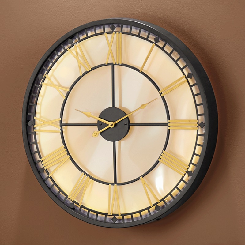 Backlit Wall Clock - MIDNIGHT VELVET CATALOG
