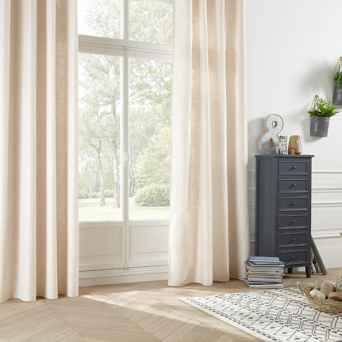 Curtain "Leon" Beige, 140x260 cm
