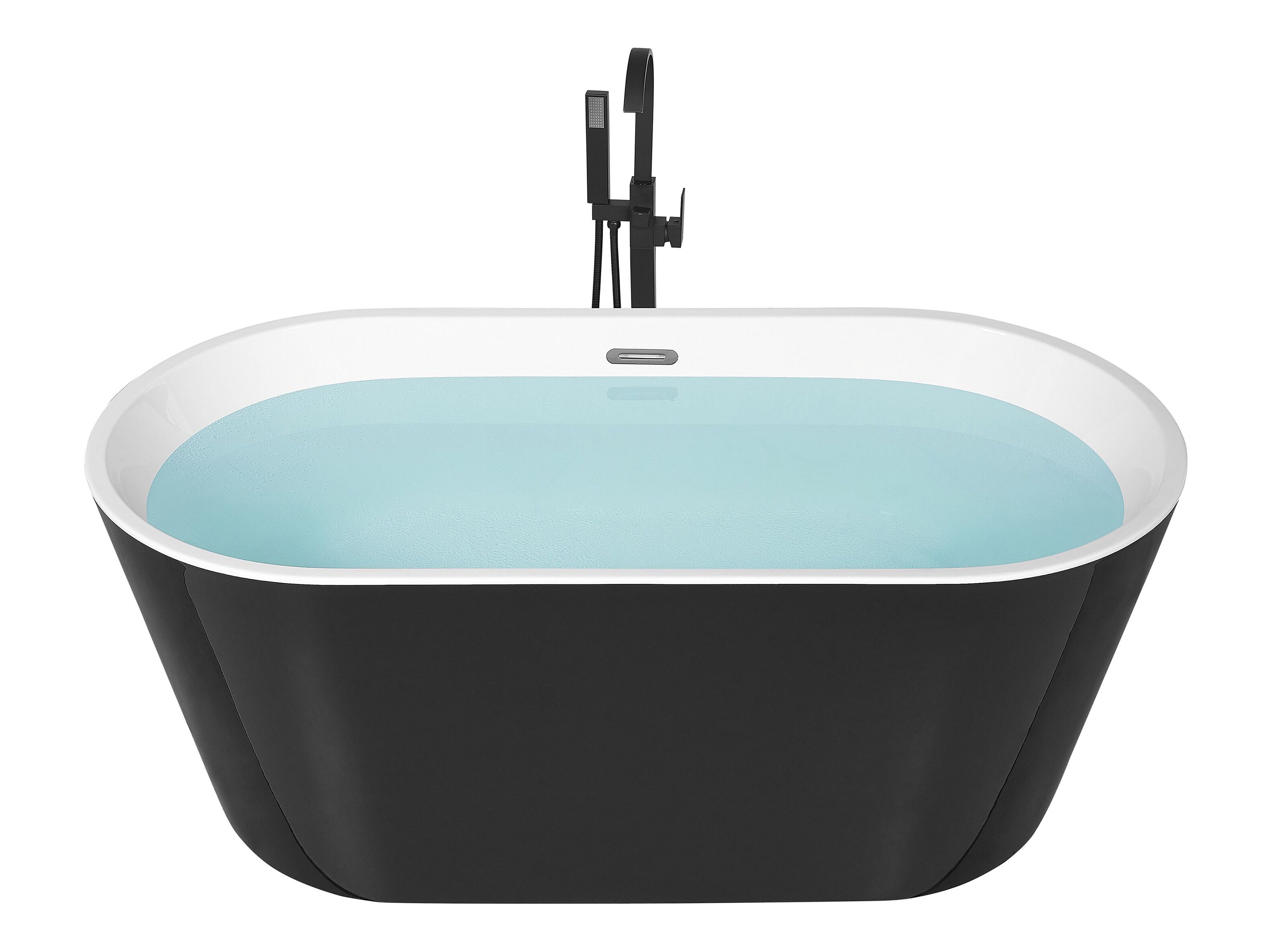 Freestanding Bathtub HAVANA 1500 x 750 mm Black/ White