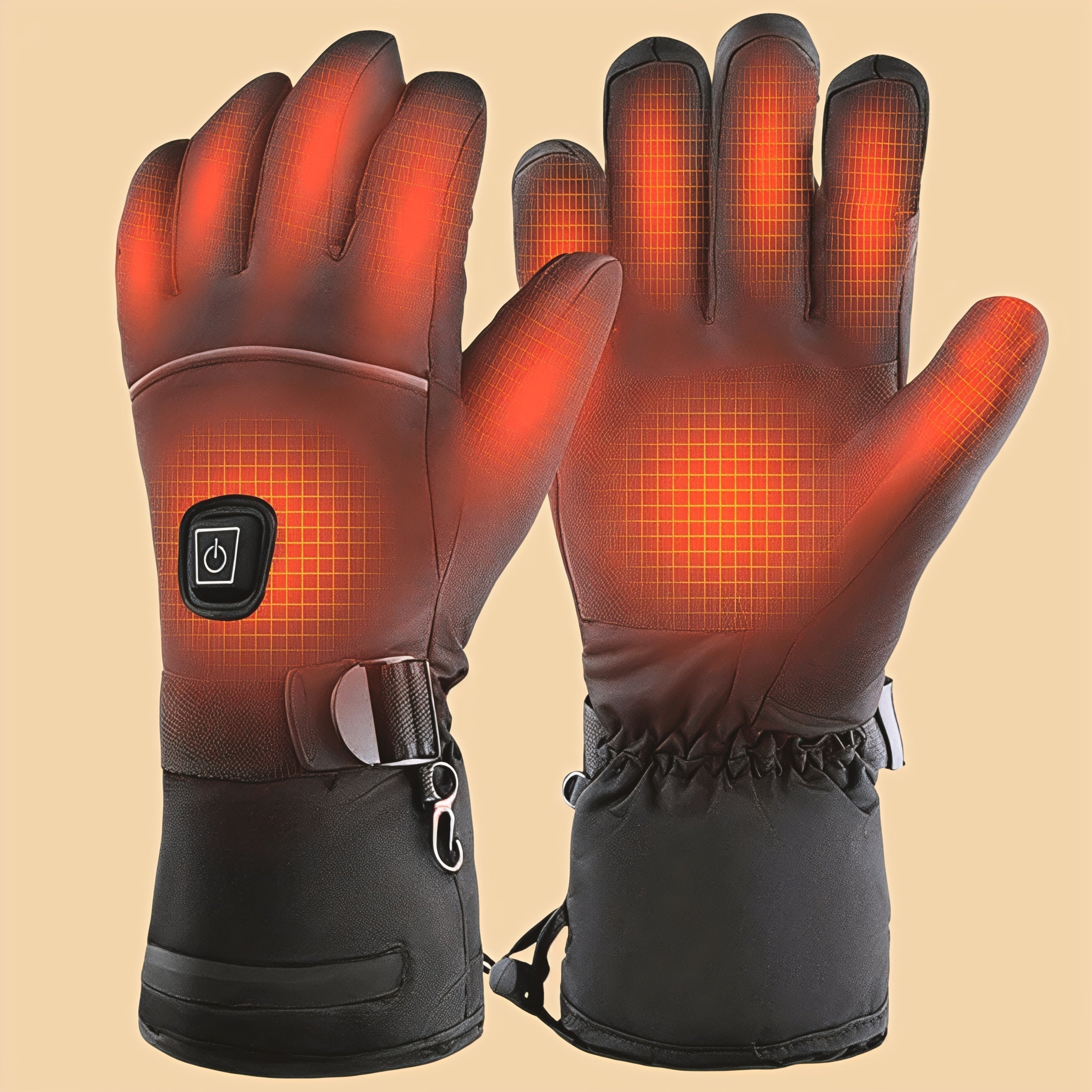 Oplaadbare Verwarmde Handschoenen met Verwarming voor Skiën en Sneeuwsporten – Elektrische Warmte Handschoenen met Lange Batterijduur