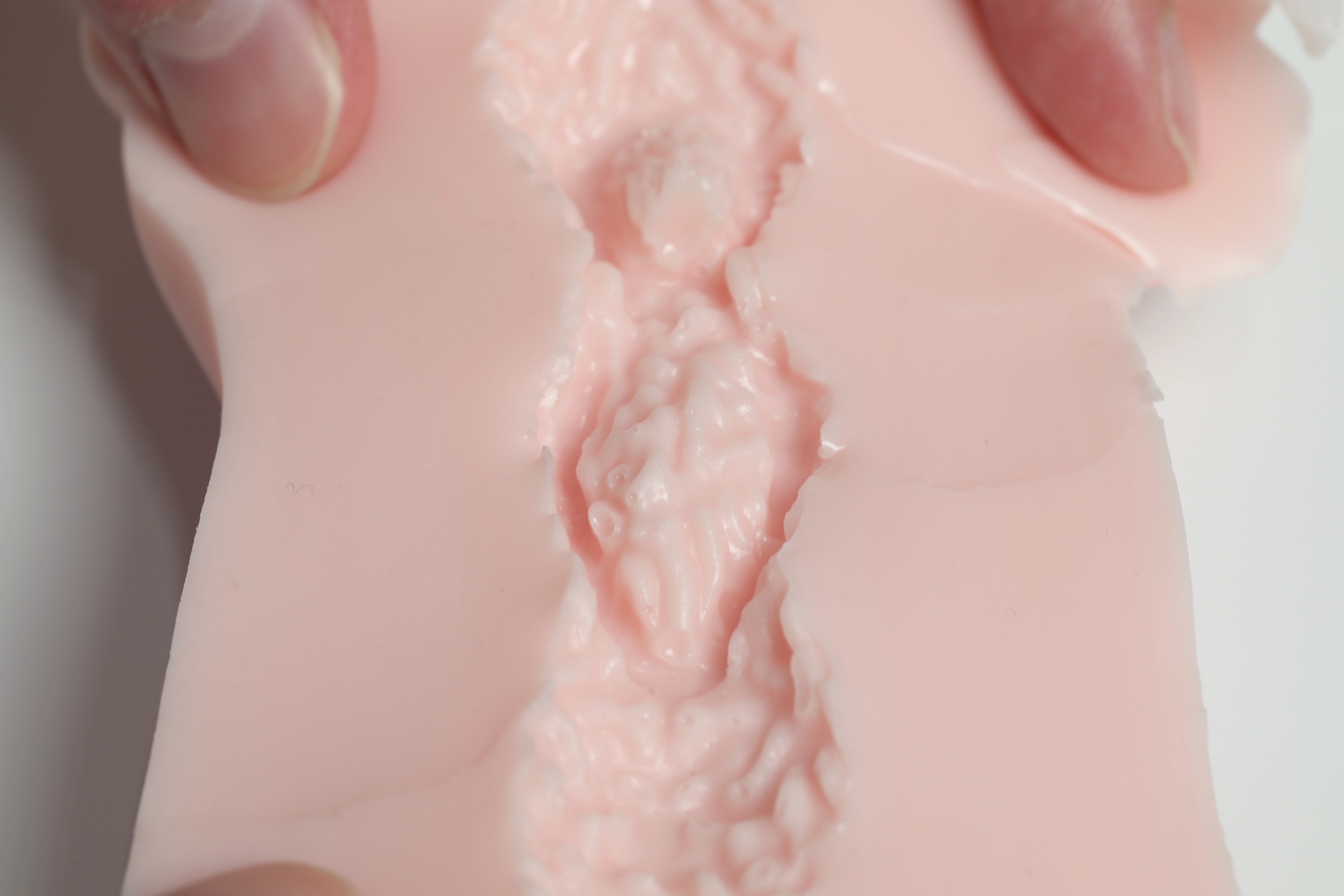 Internal tunnel design of the Dr.YUU Breast-Shaped Male Masturbator