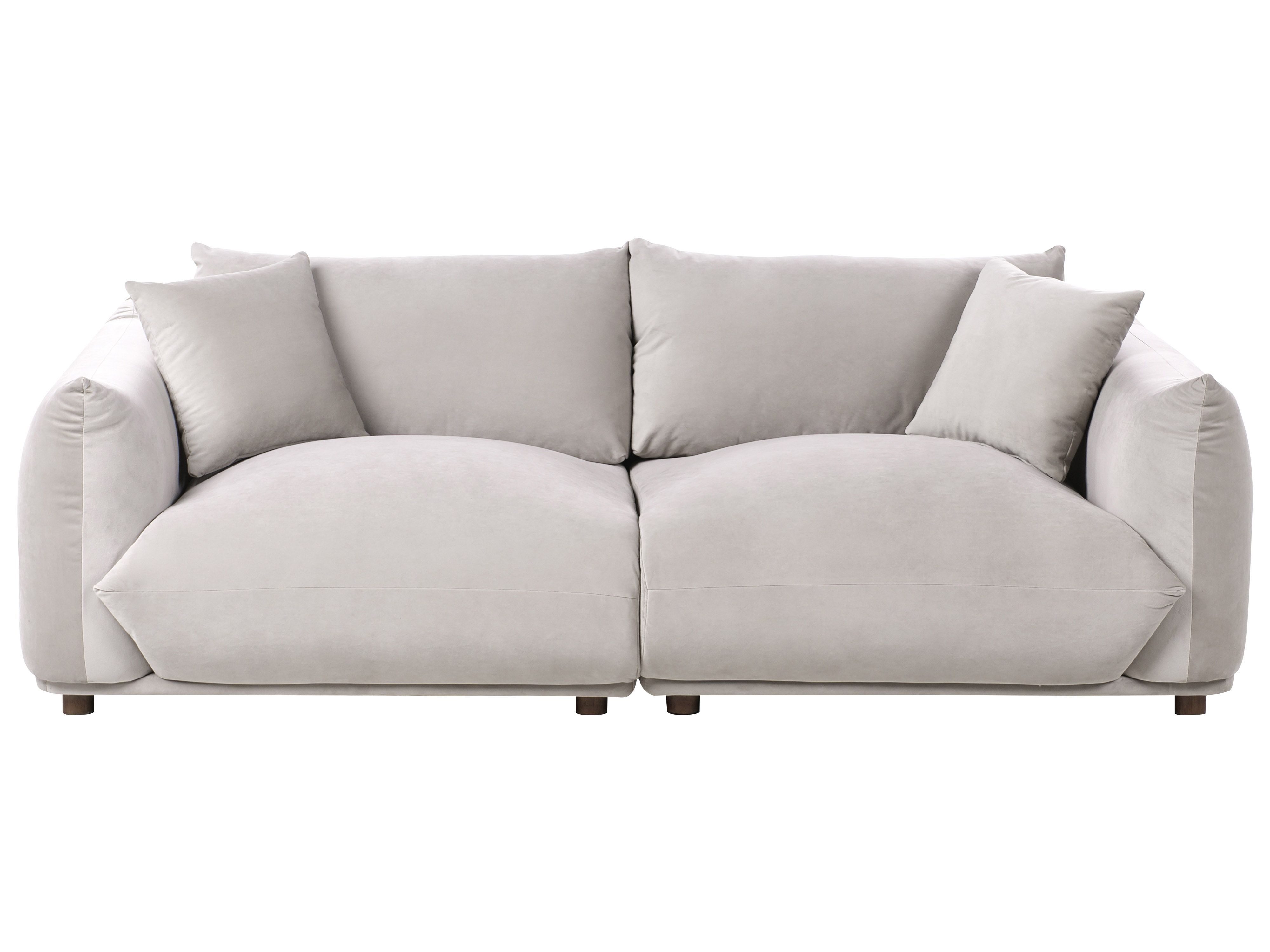 Sofa 3 Seater LUVOS Velvet Taupe