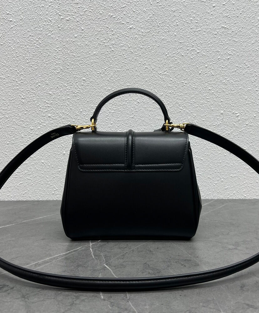 Celine Mini 16 In Natural Calfskin Black1:1High-quality replica