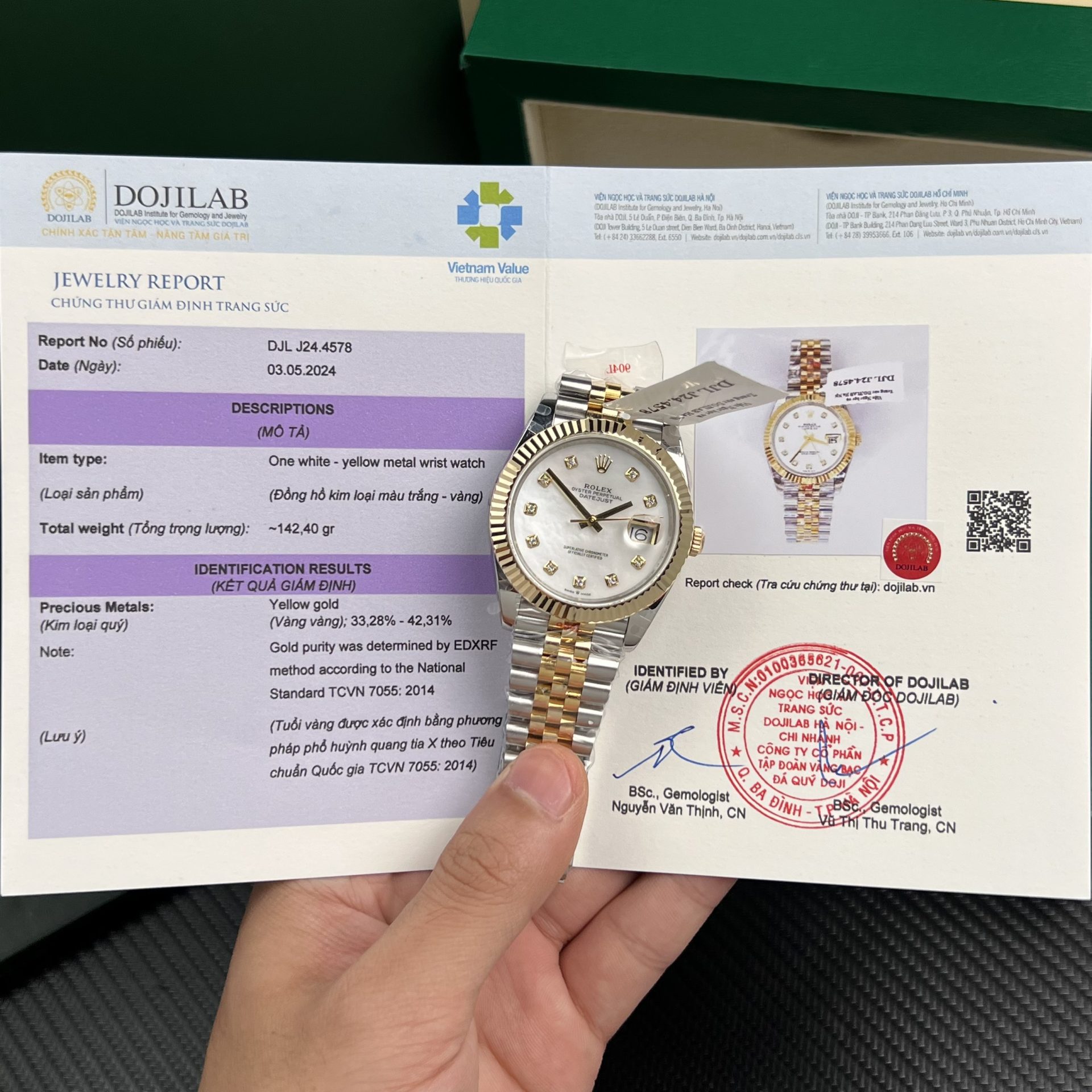 Rolex Replica Watch DateJust Gold Wrapped Mother Of Pearl Dial GM Factory 41mm - Elite Watch Atelier