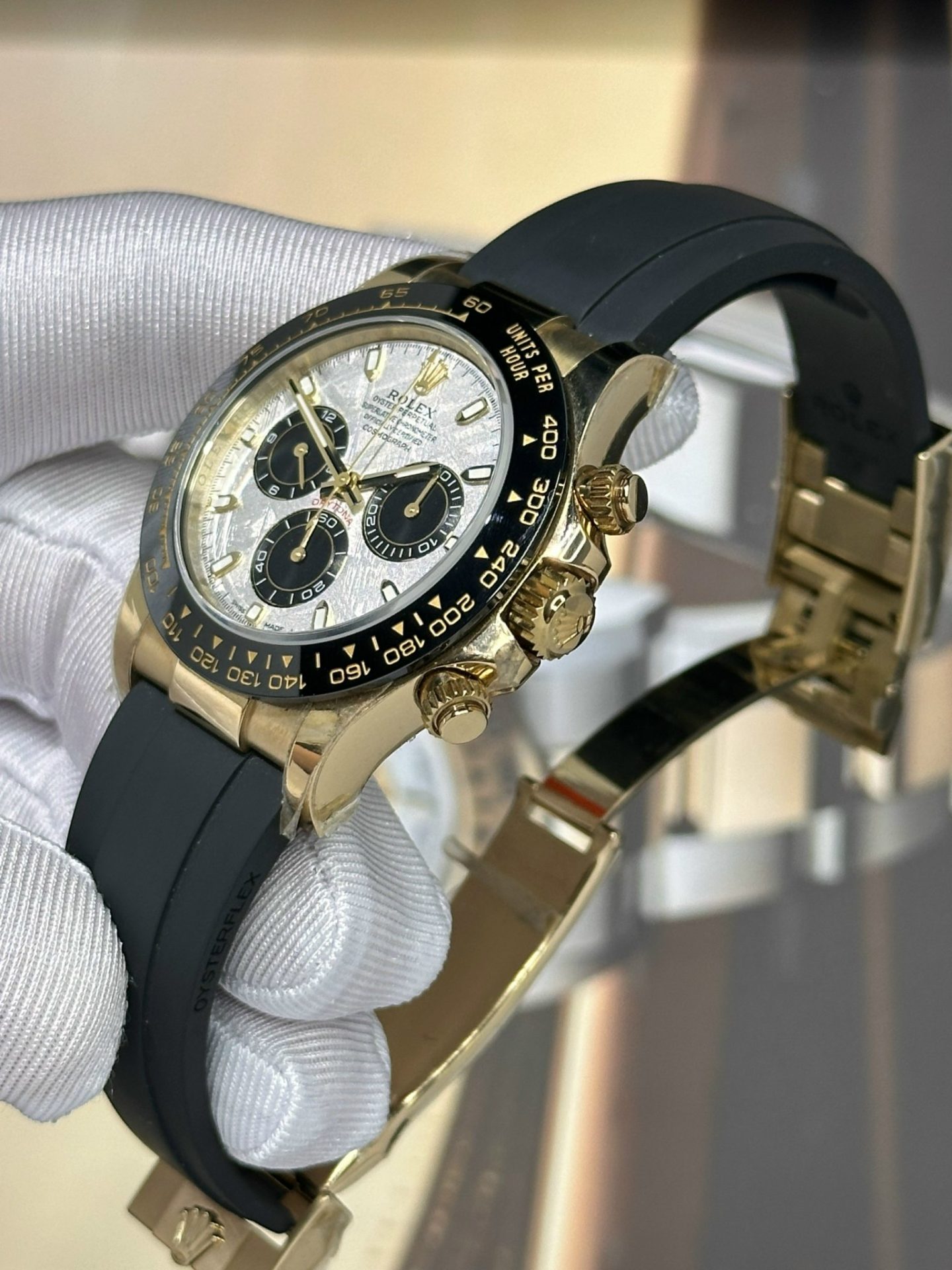 Rolex Replica 11 Watch Cosmograph Daytona Meteorite Dial Rubber Strap 40mm - Top club