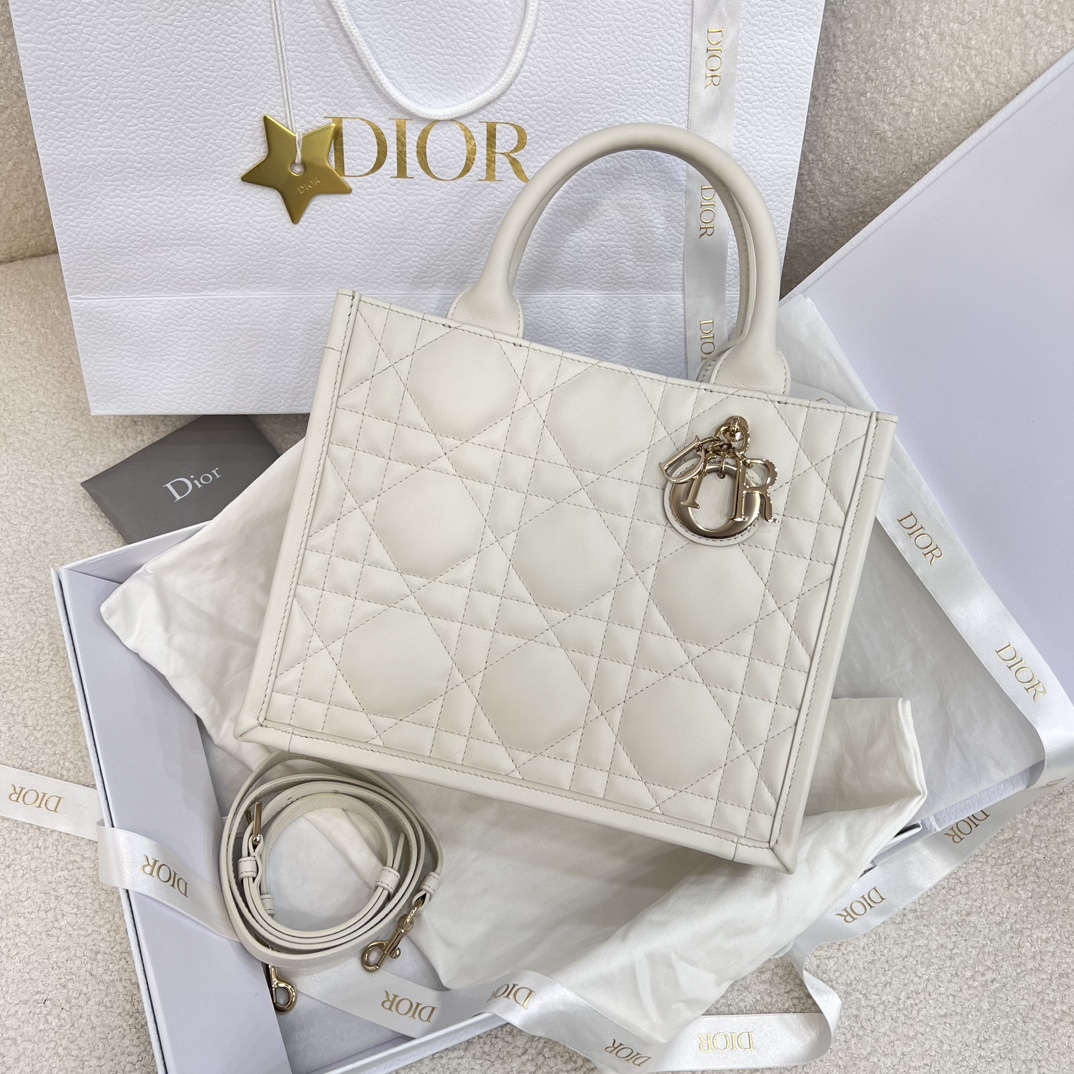 Dior Small Book Tote Bag White For Women 10,4in/26,5cm M1325OWHP_M0301:1High-quality replica