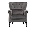 Guyou Mid Century Accent Chair Modern Button Tufted Armchair Wingback Club Chair Velvet Single Sofa Lounge Chair with Pillow for Living Room Bedroom, Teal Blue - Image 10