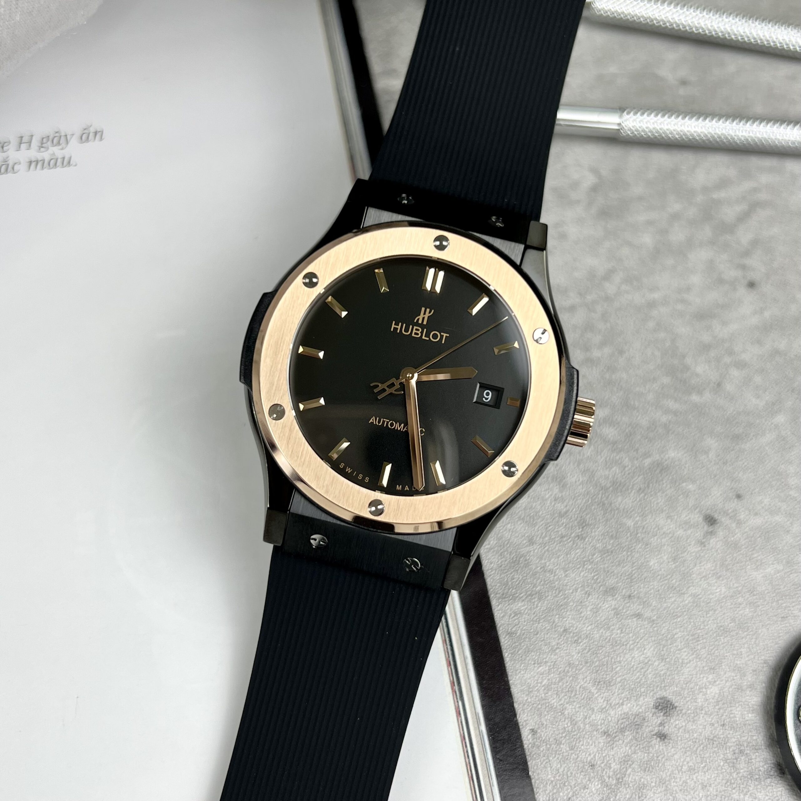 Hublot Replica Watch Classic Fusion Ceramic Demi Premium HBF 42MM - Elite Watch Atelier