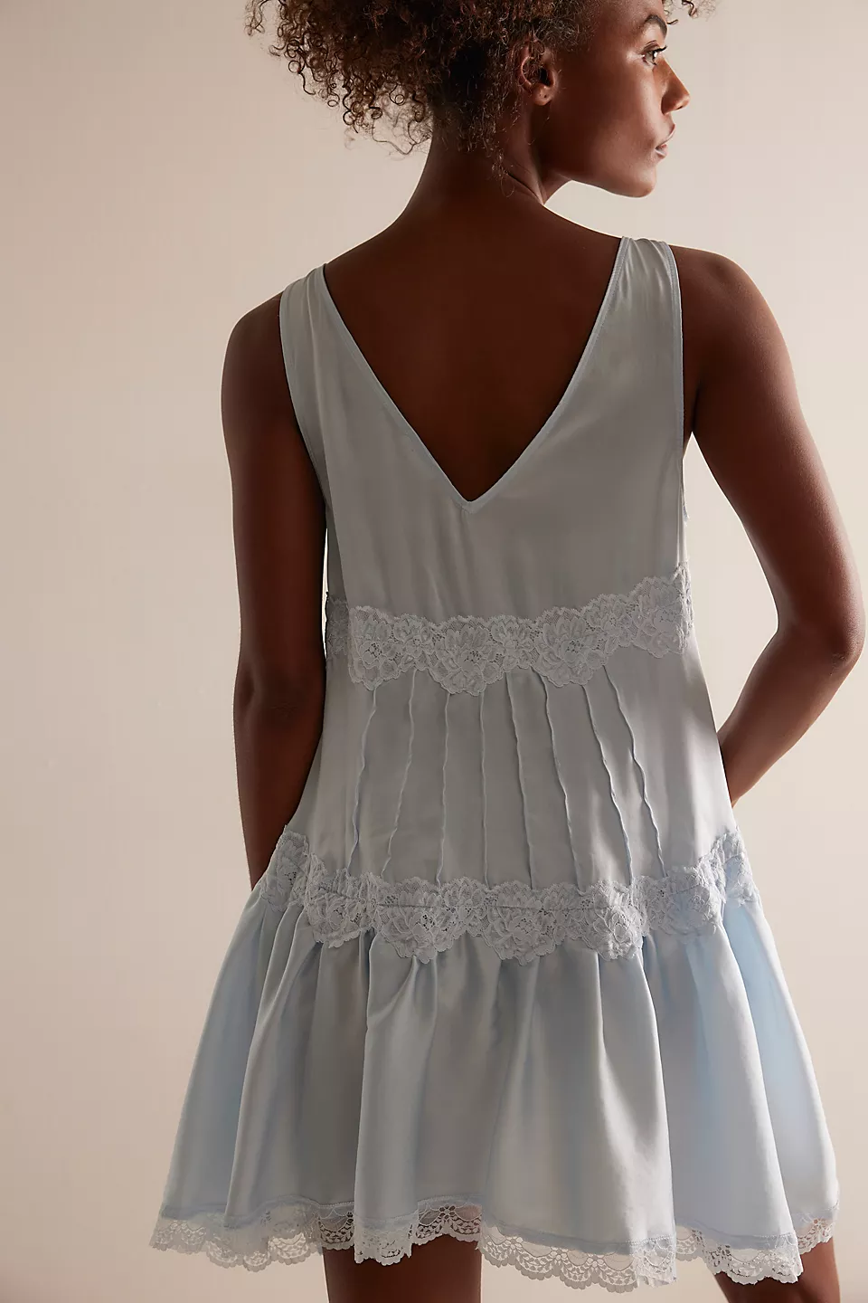 In This Groove Mini Slip Dress-Country Air