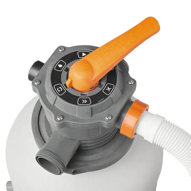 Bestway Flowclear Above-Ground Pool Sand Filter Pump, 2000 Gallon, Gray - Image 4 Bestway Flowclear Above-Ground Pool Sand Filter Pump, 2000 Gallon, Gray - Image 4