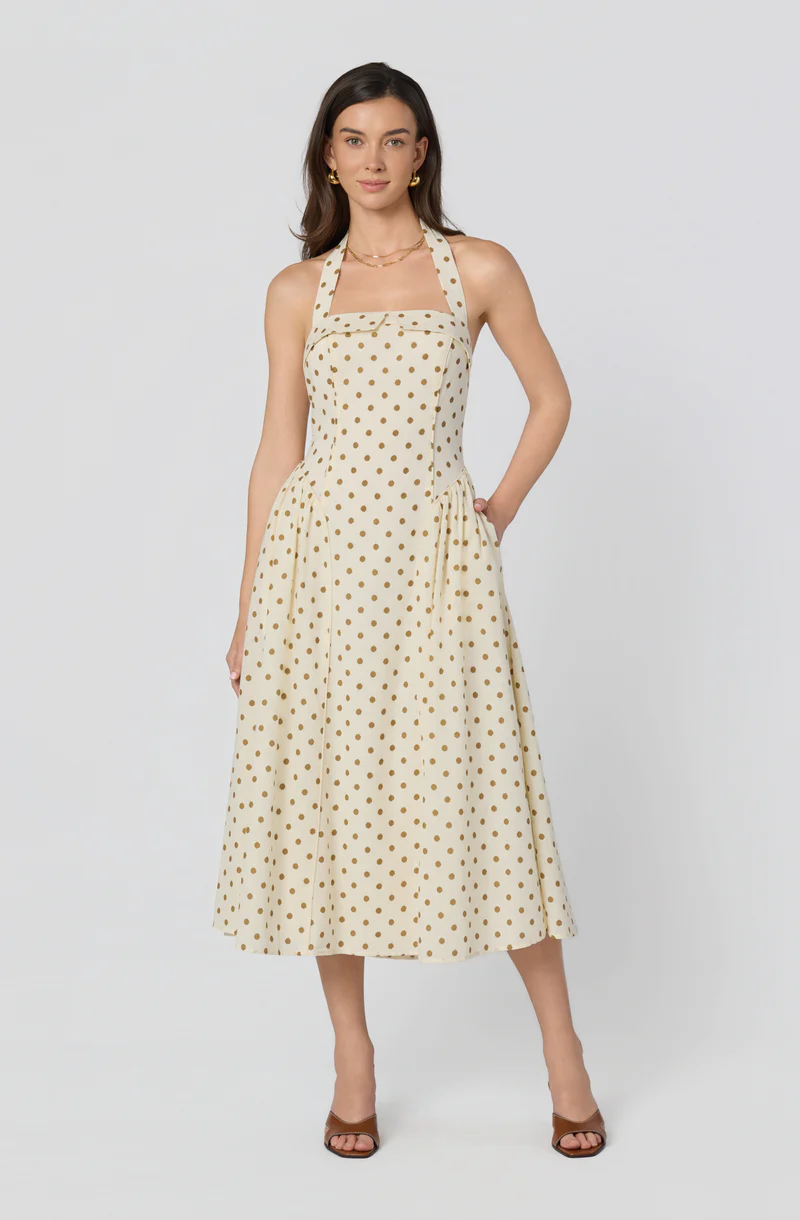 Marianna Halter Midi Dress
