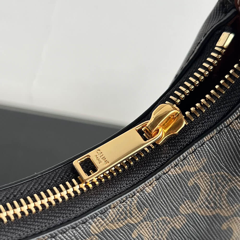 CELINE Ava Bag IN Triomphe Canvas and calfskin(HIGH-END GRADE)1:1High-quality replica