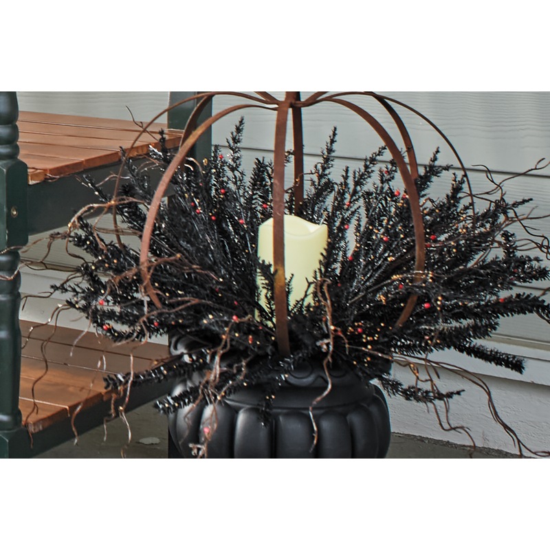Lit Halloween Pumpkin Urn Filler and Classic Urn - Buy Both and Save - MIDNIGHT VELVET CATALOG