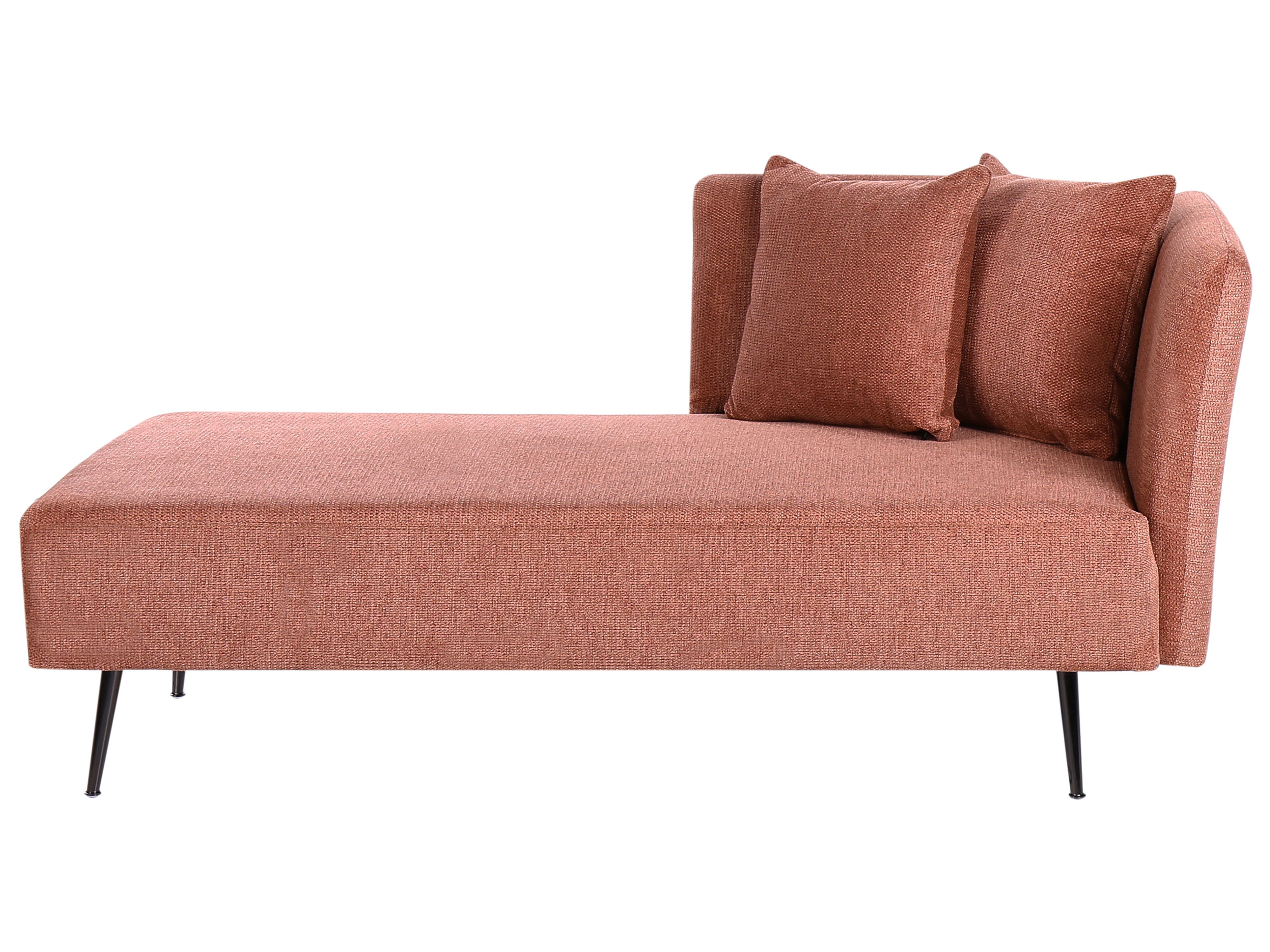 Right-Hand Chaise Lounge RIOM Fabric Red