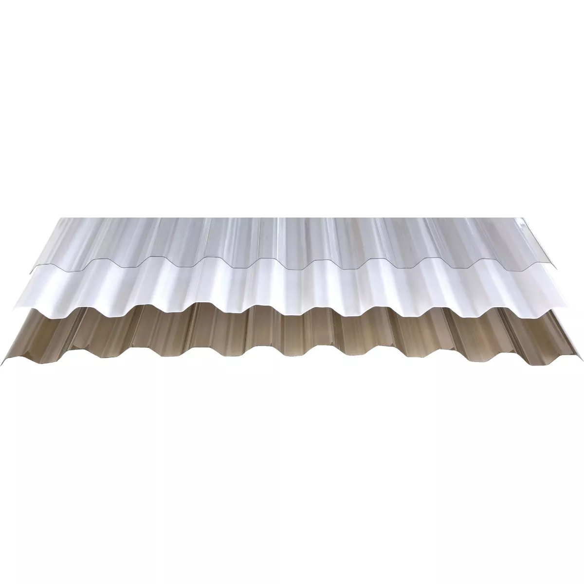 Tuftex PolyCarb 26 In. x 8 Ft. Clear Square Wave Polycarbonate Panels
