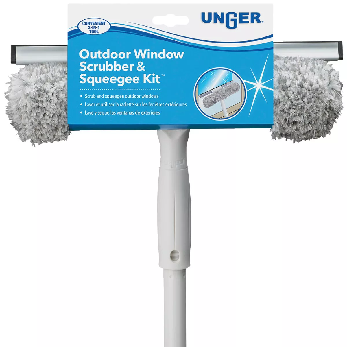 Unger 13-1/2 In. Outdoor Window Squeegee and Scrubber Kit