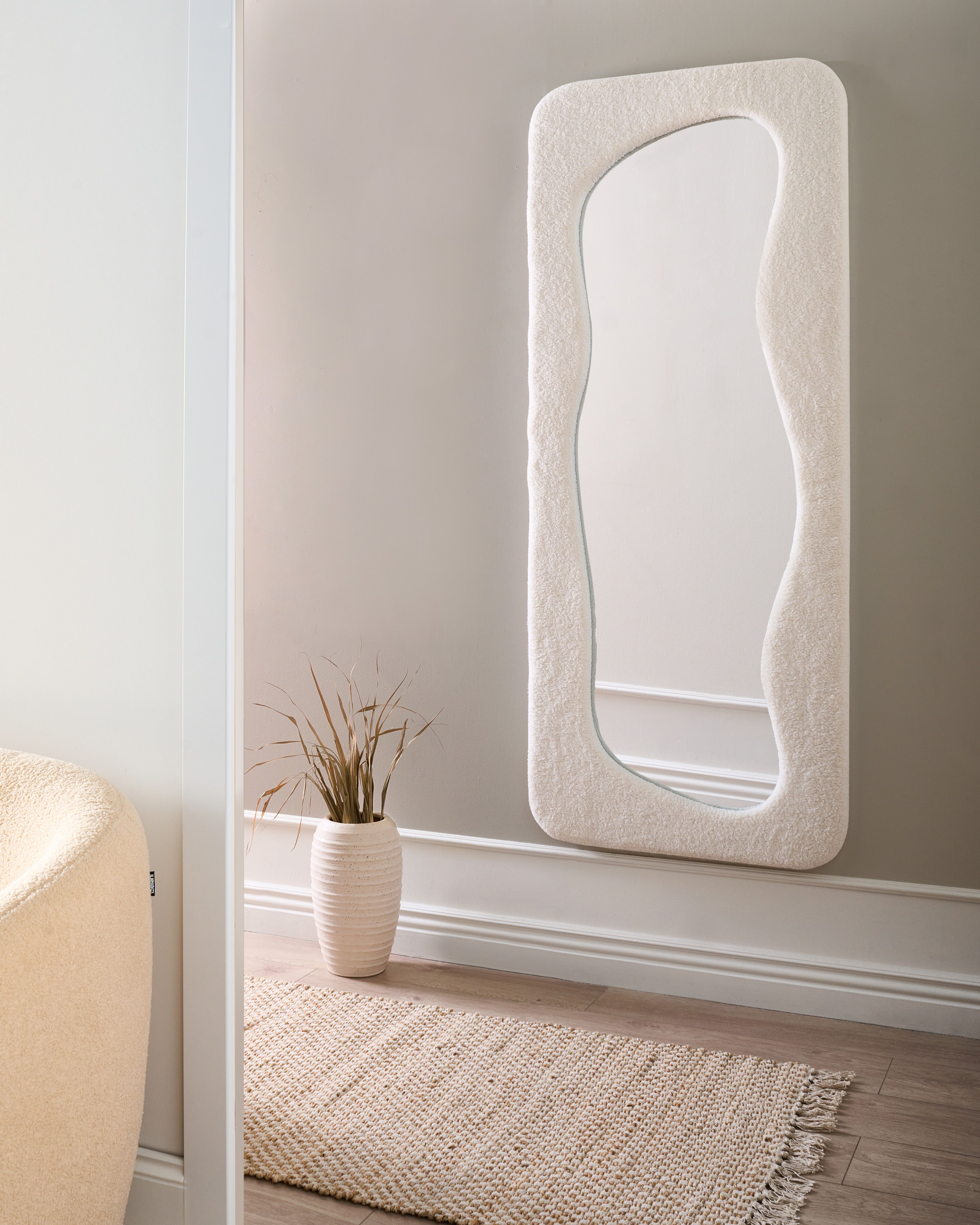 Wall Mirror QUIMPER 70 cm 170 cm Off-White