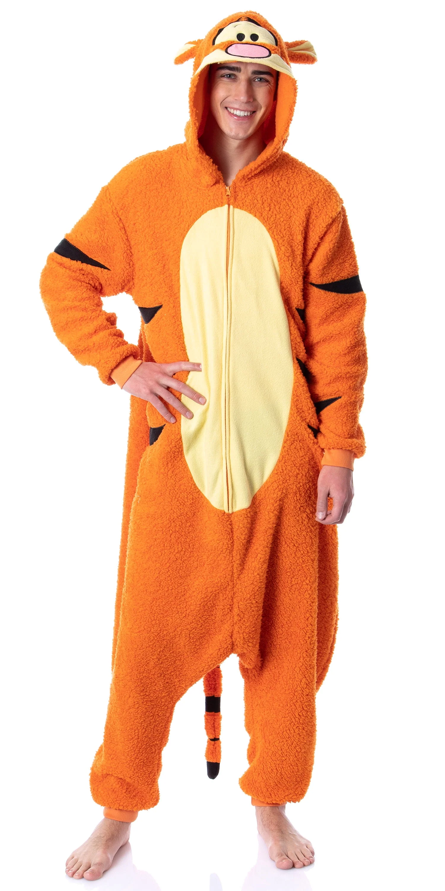 Disney Winnie The Pooh Adult Tigger Costume Plush Kigurumi Union Suit Pajama Outfit - Image 5 Disney Winnie The Pooh Adult Tigger Costume Plush Kigurumi Union Suit Pajama Outfit - Image 5