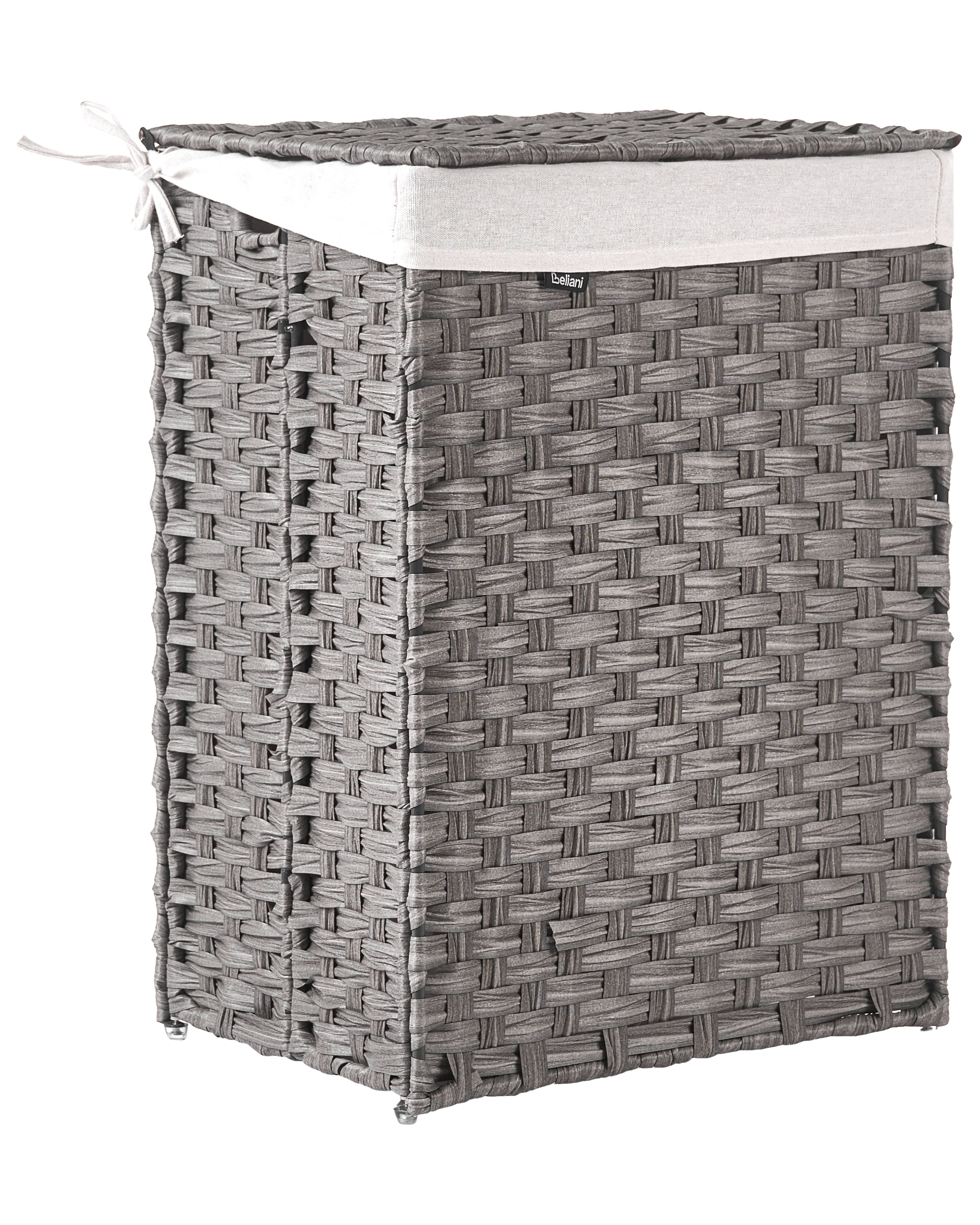 Laundry Basket MUCUBAJI Fabric Grey 83 L