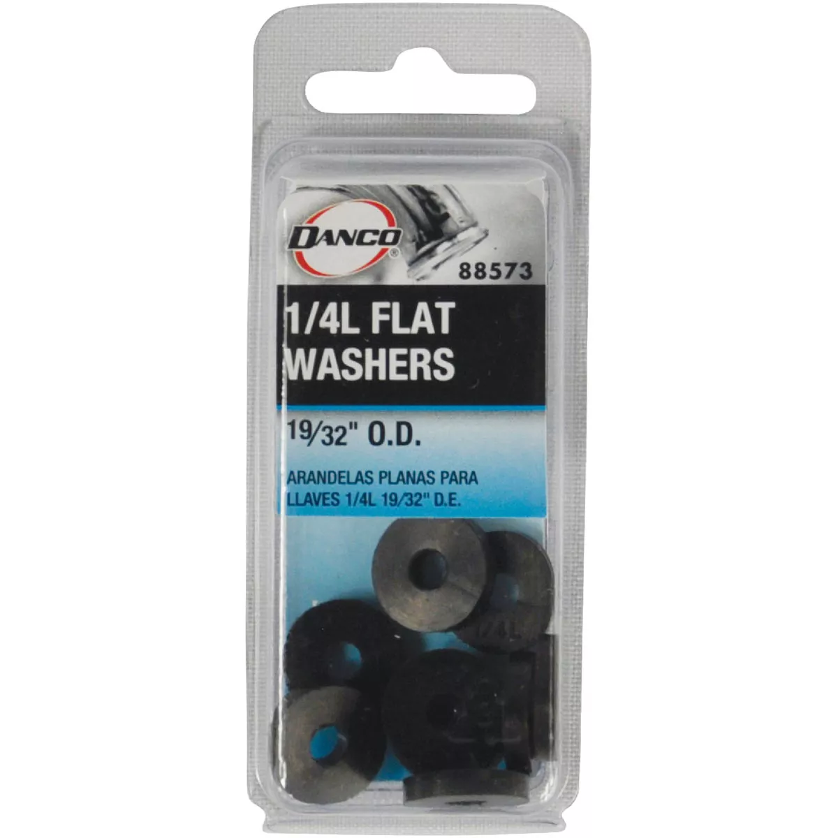 Danco 19/32 In. Black Flat Faucet Washer (10 Ct.)