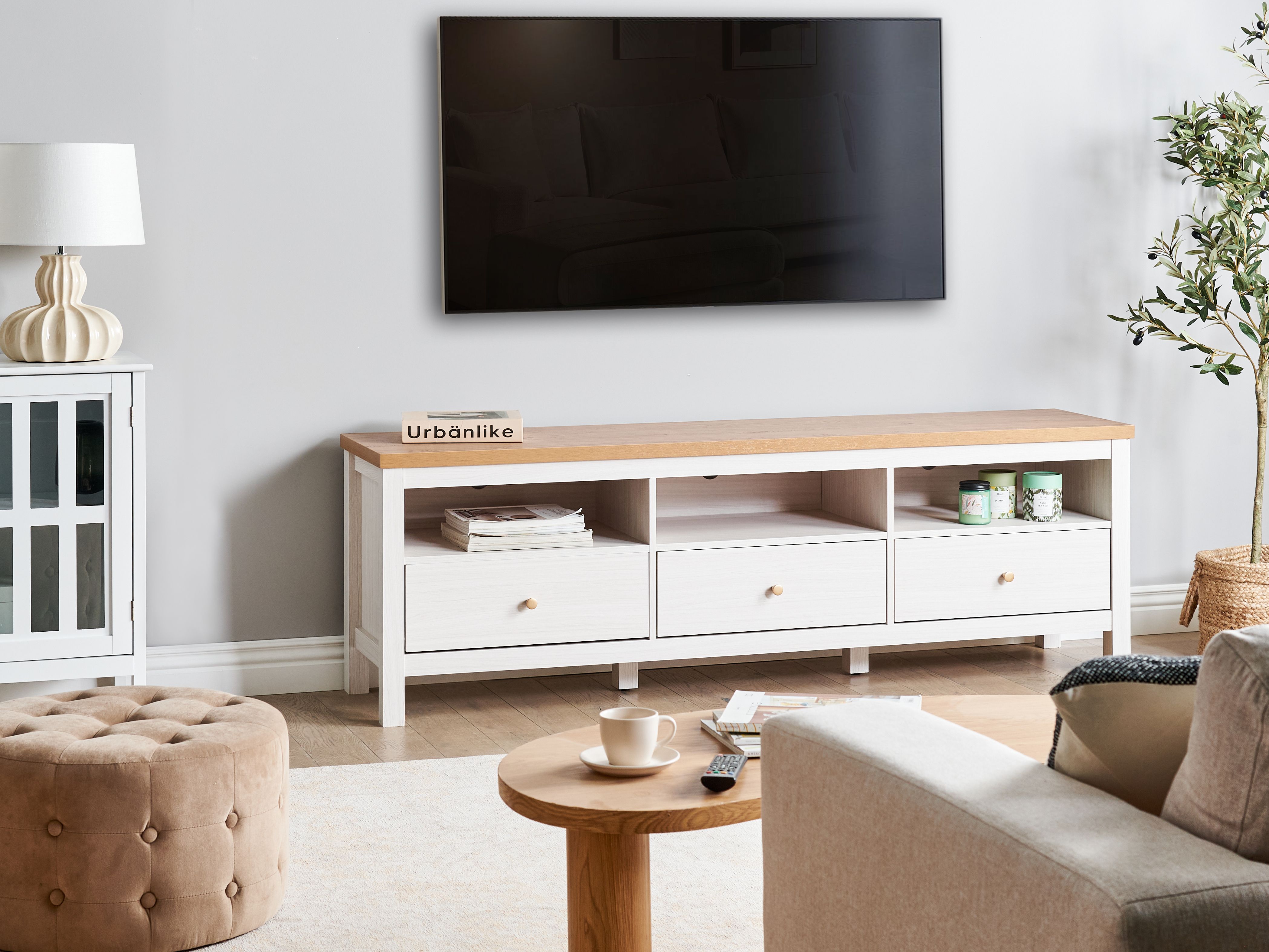 TV Stand INVERELL White